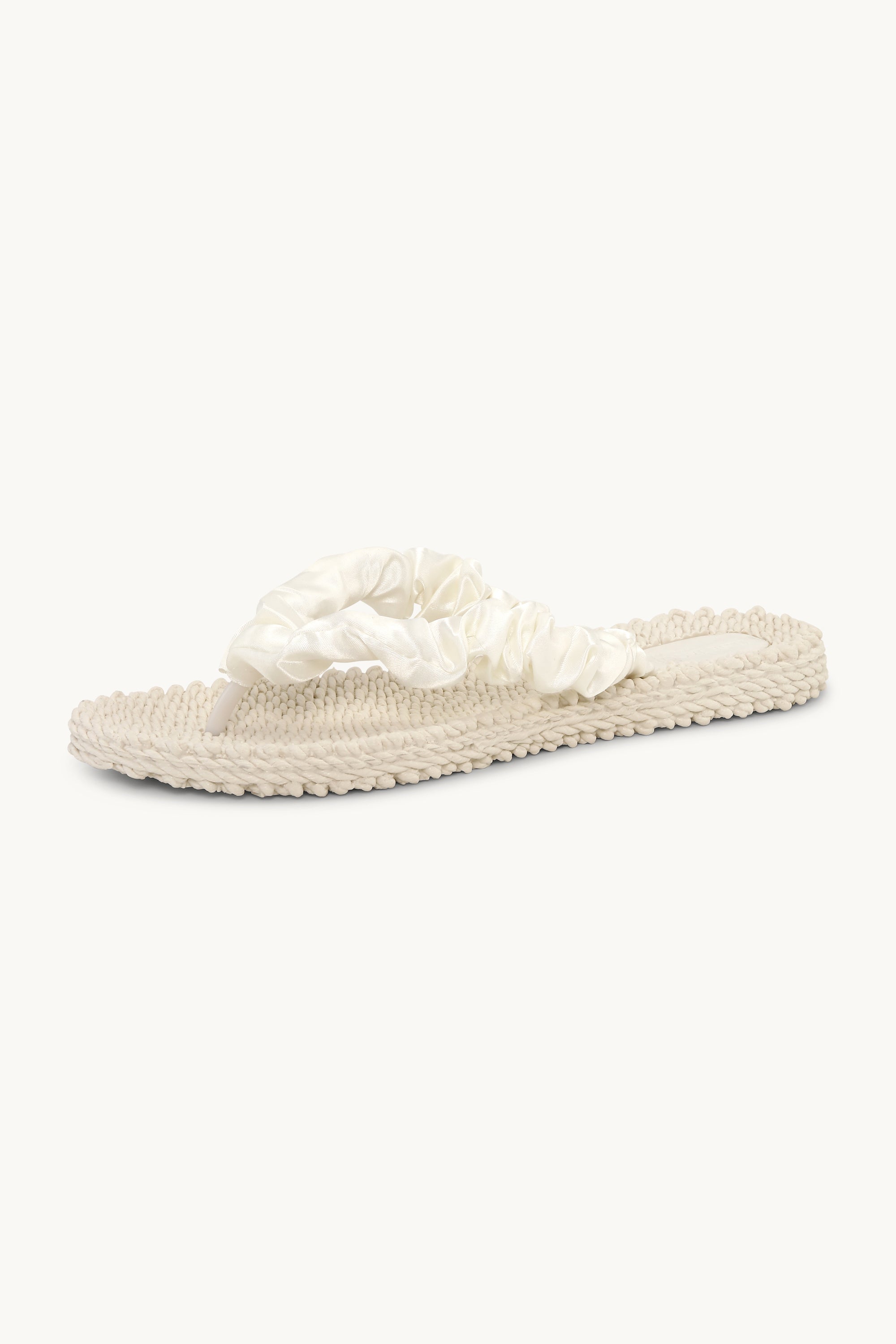 Chanclas Tejido - Milk Creme