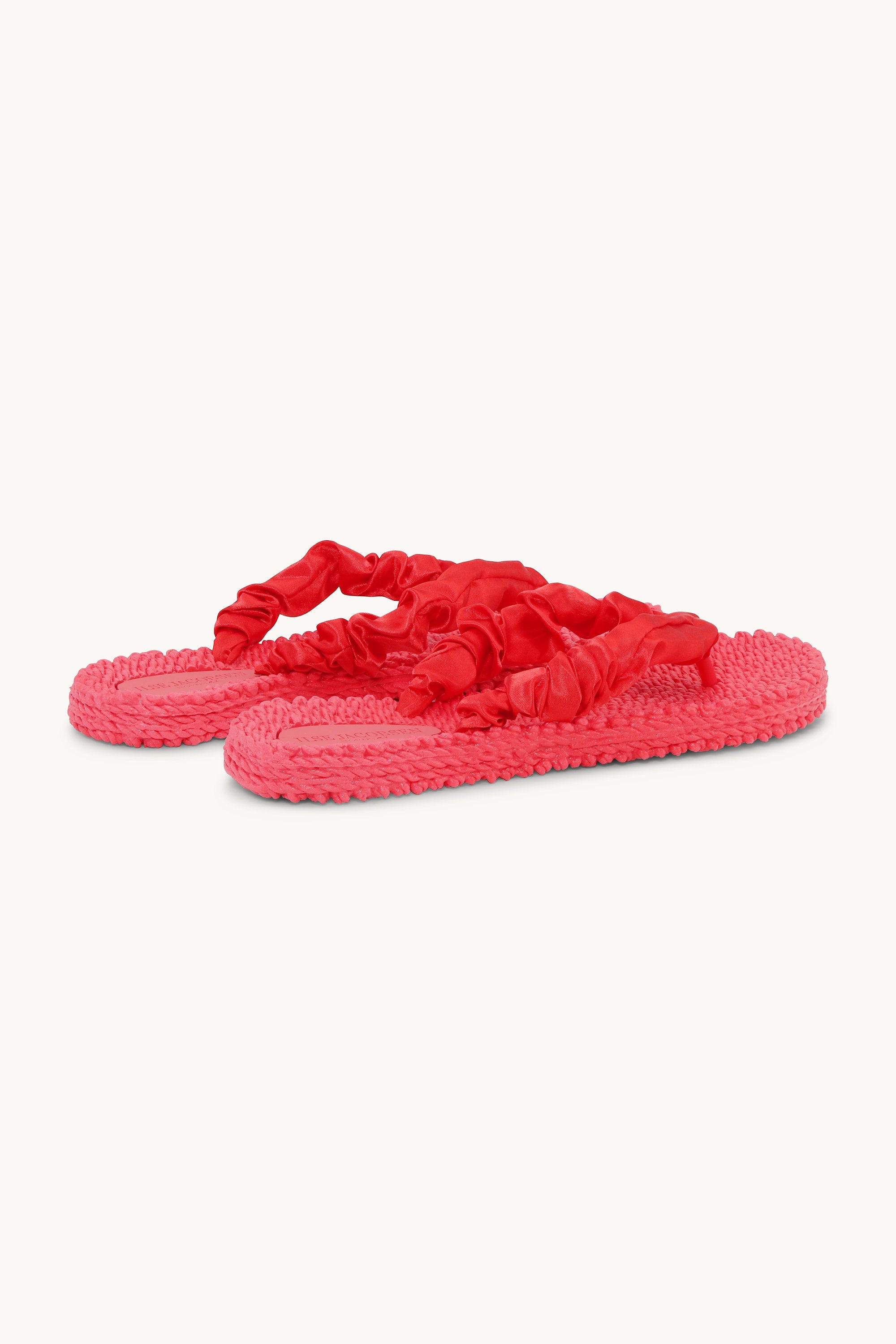 Chanclas Tejido - Raspberry