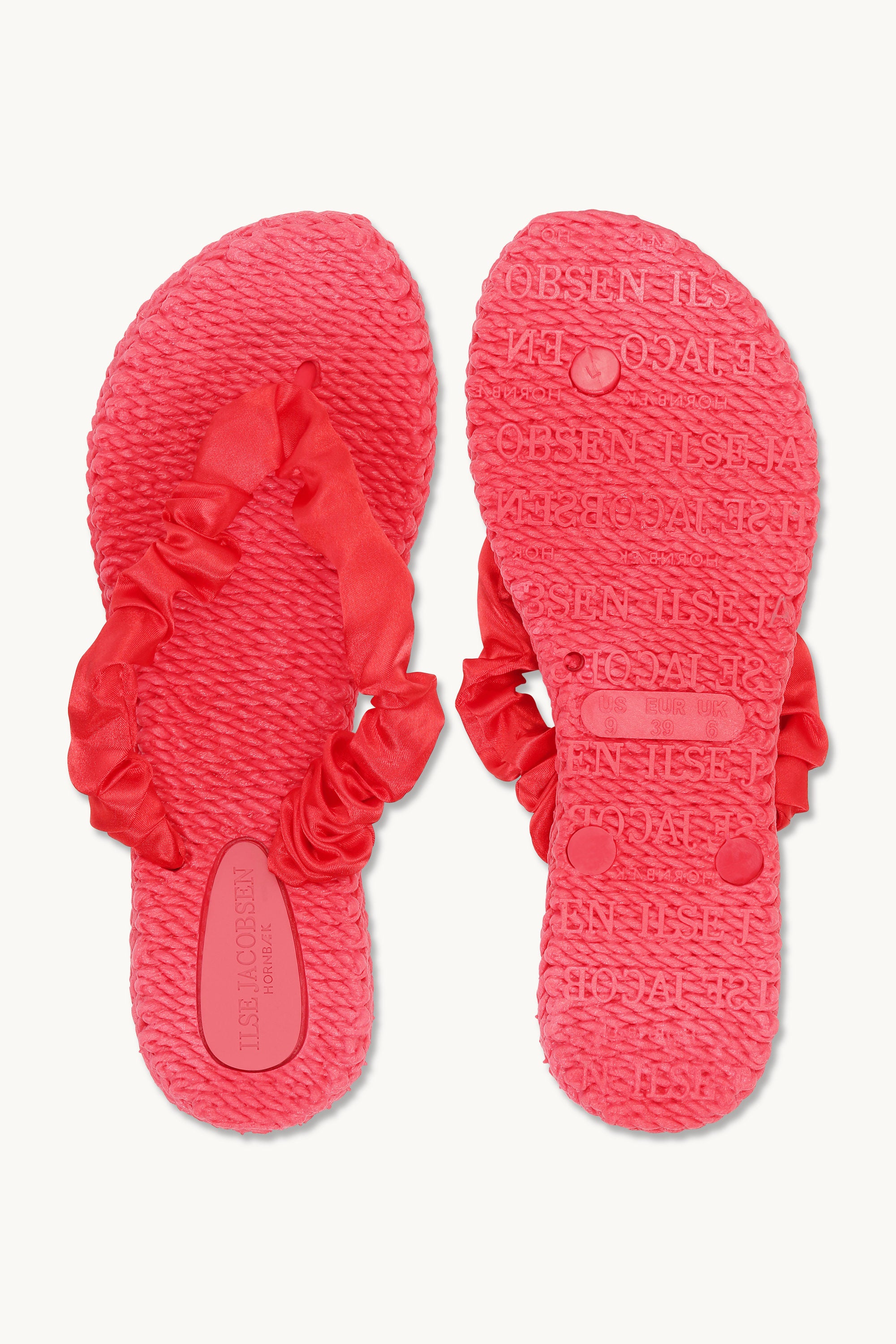 Chanclas Tejido - Raspberry