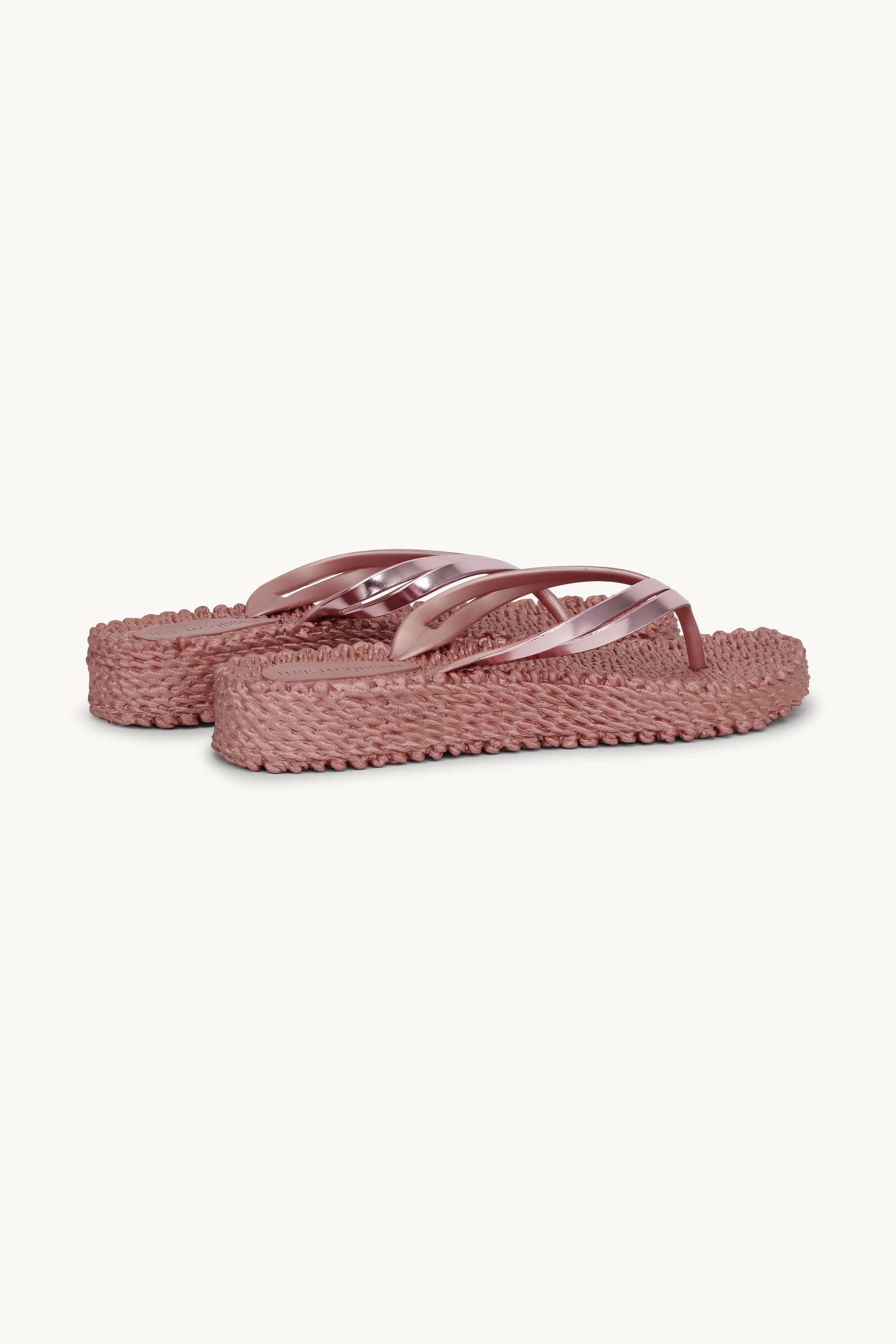 Platform Flip-flops Metallic - Rose Gold
