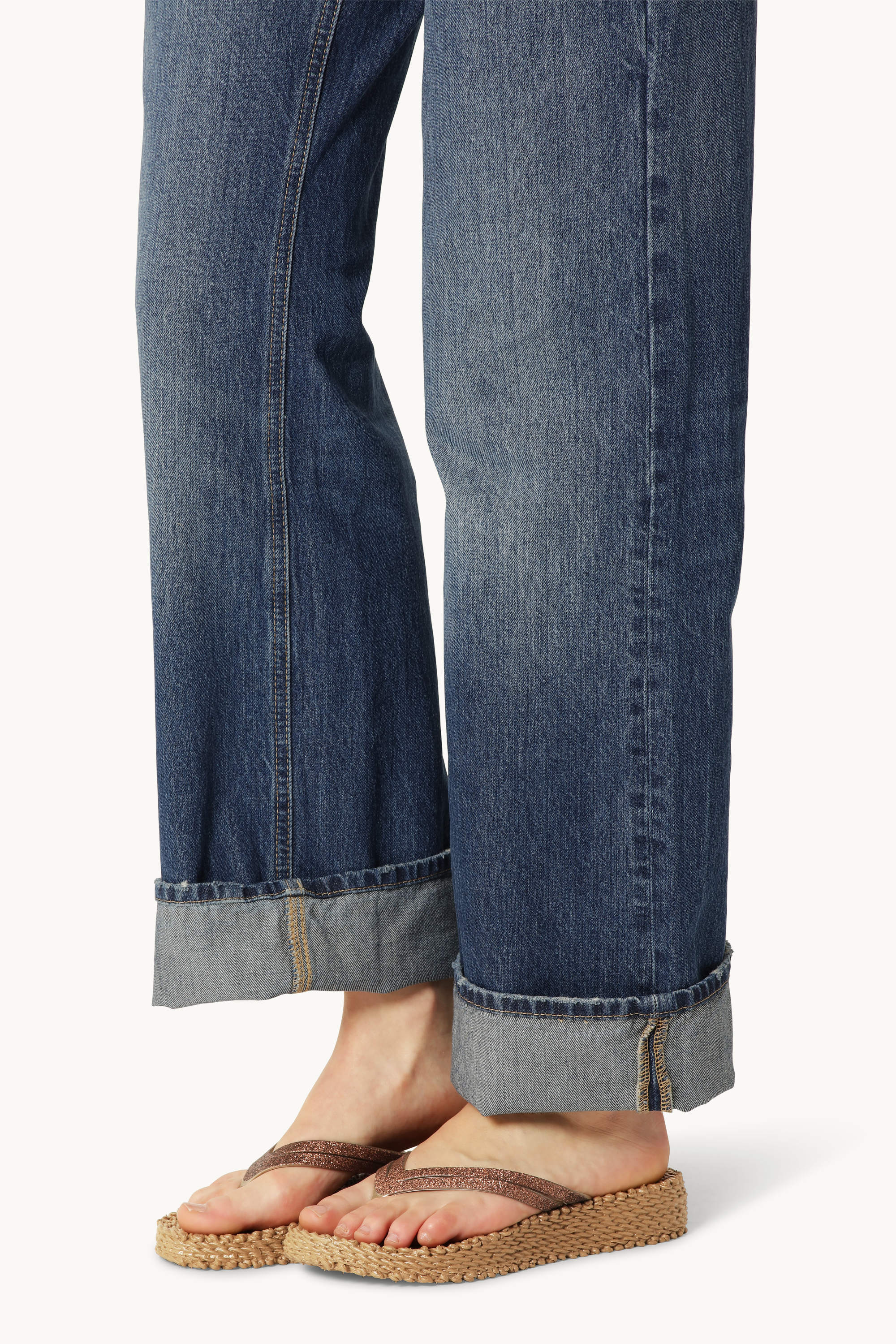 Platform Flip-flops Glitter - Mocca