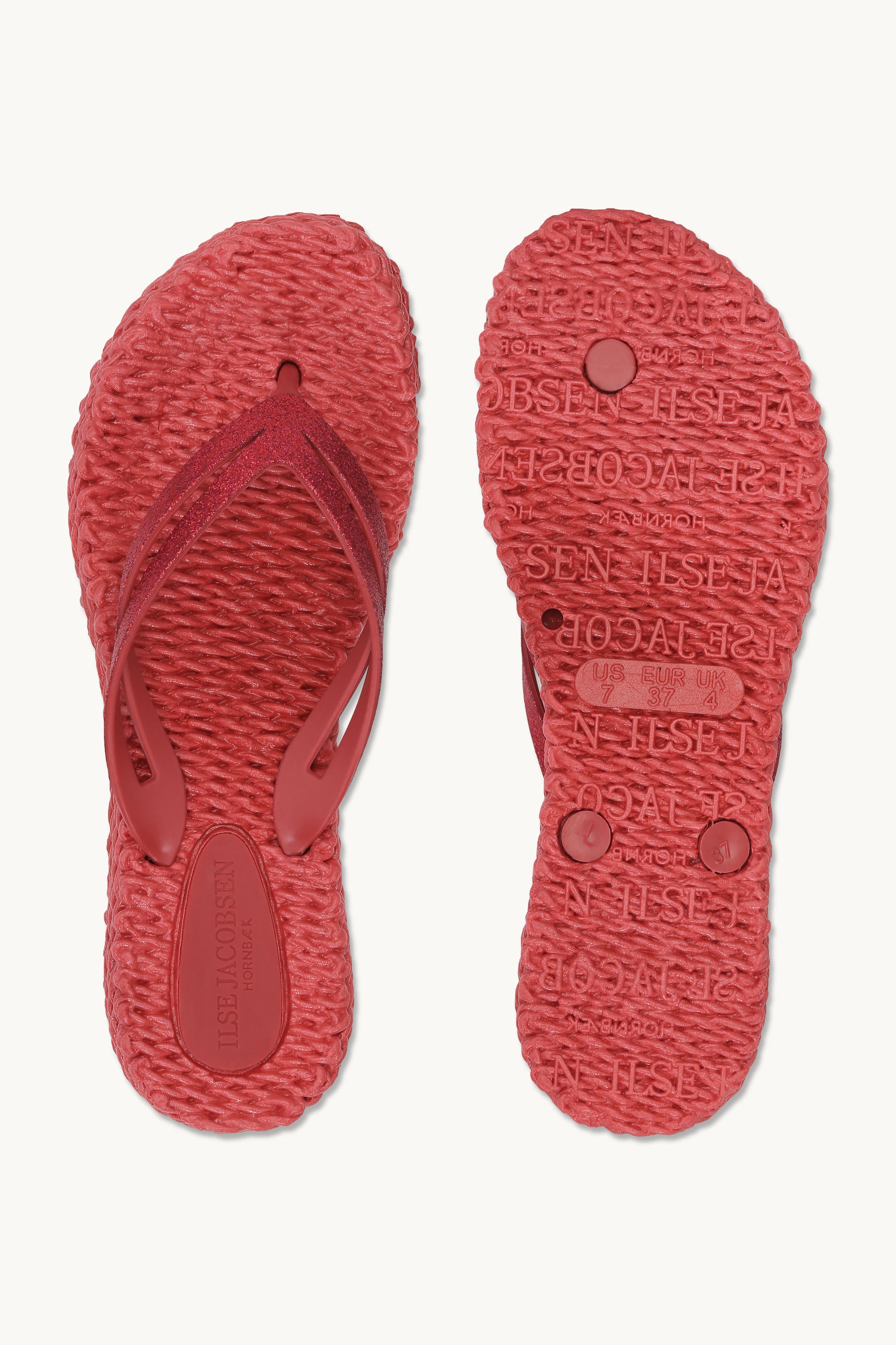 Platform Flip-flops Glitter - Baked Apple