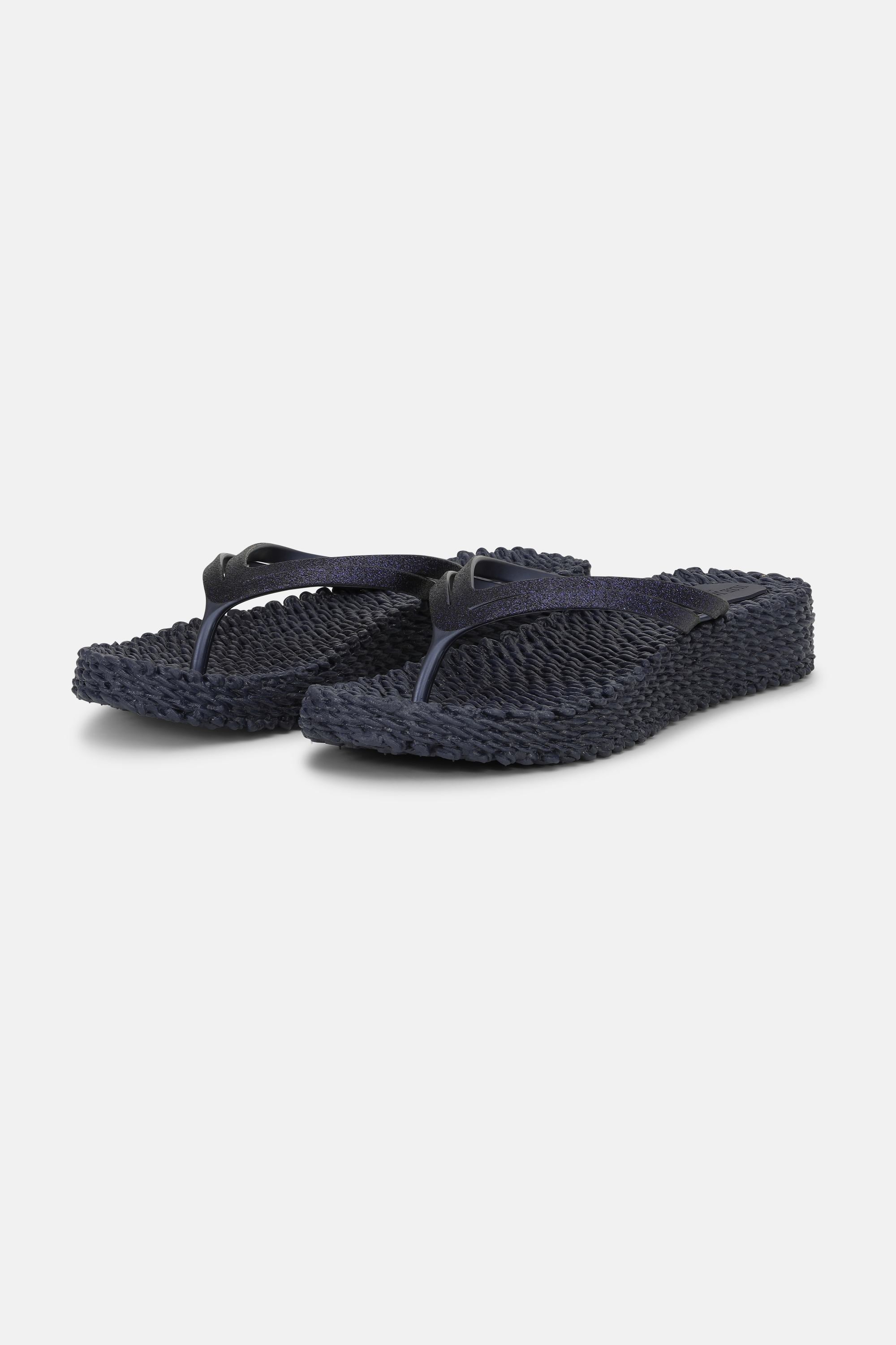 Chanclas con Plataforma Brillantes - Indigo