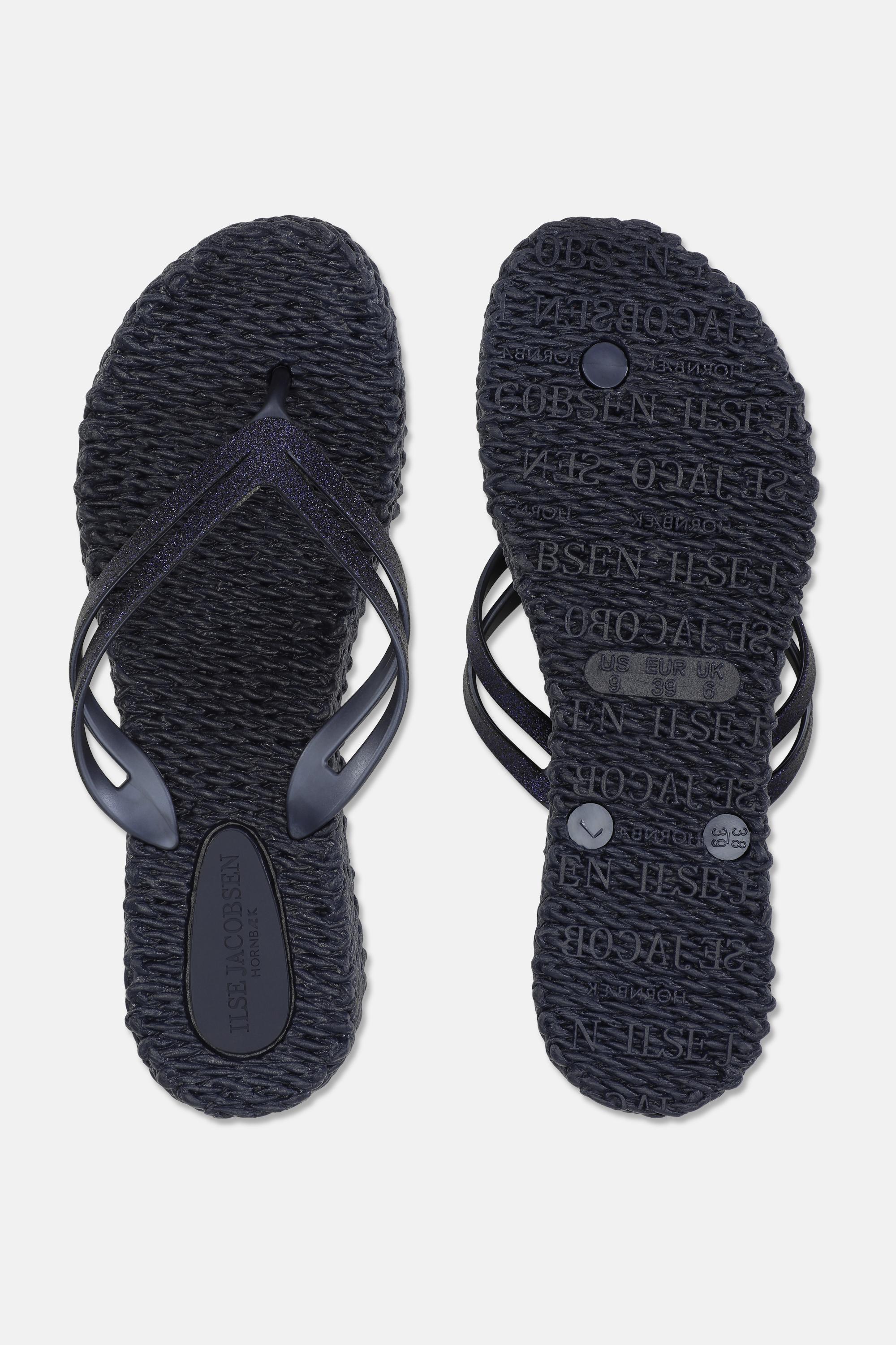 Chanclas con Plataforma Brillantes - Indigo