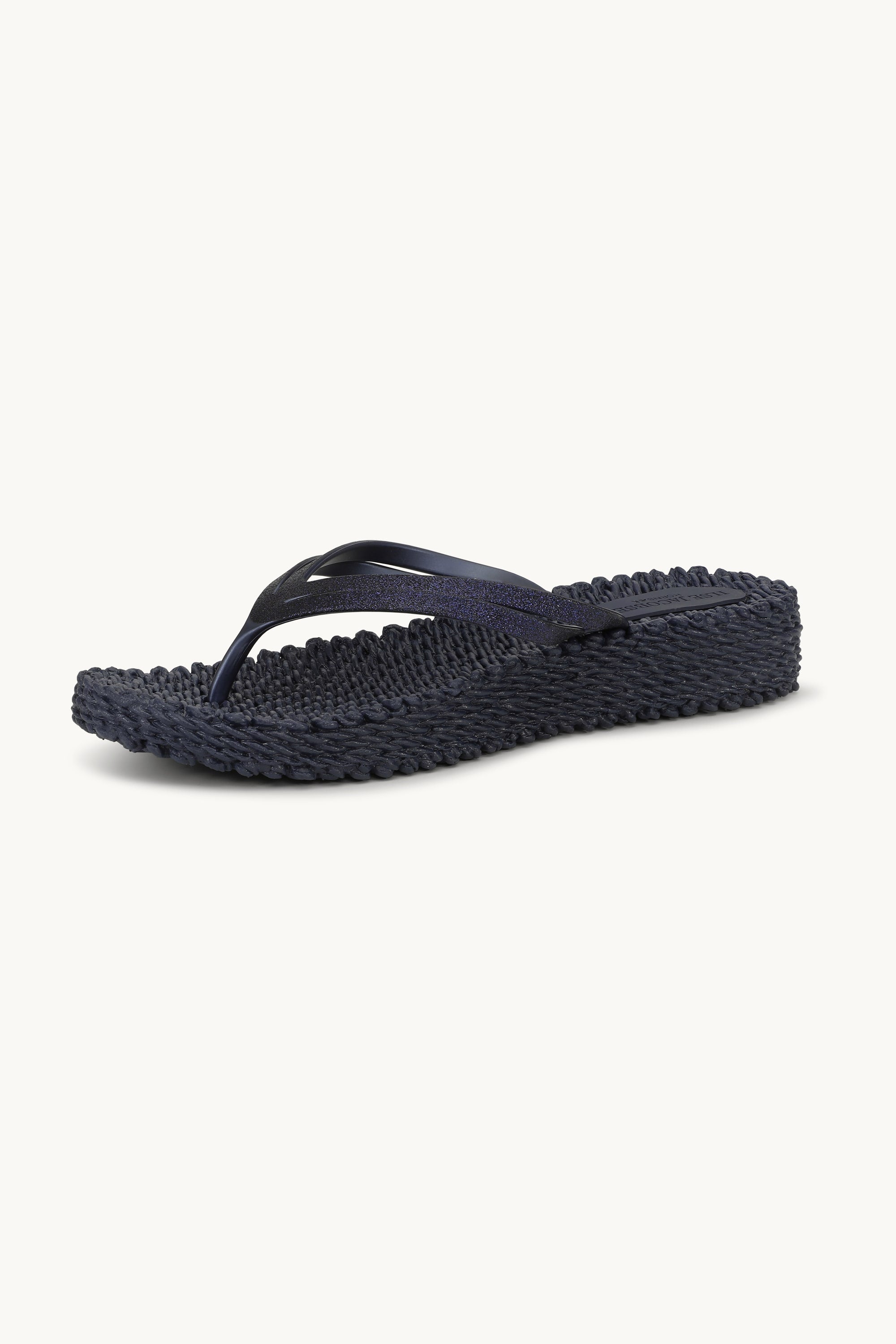 Chanclas con Plataforma Brillantes - Indigo