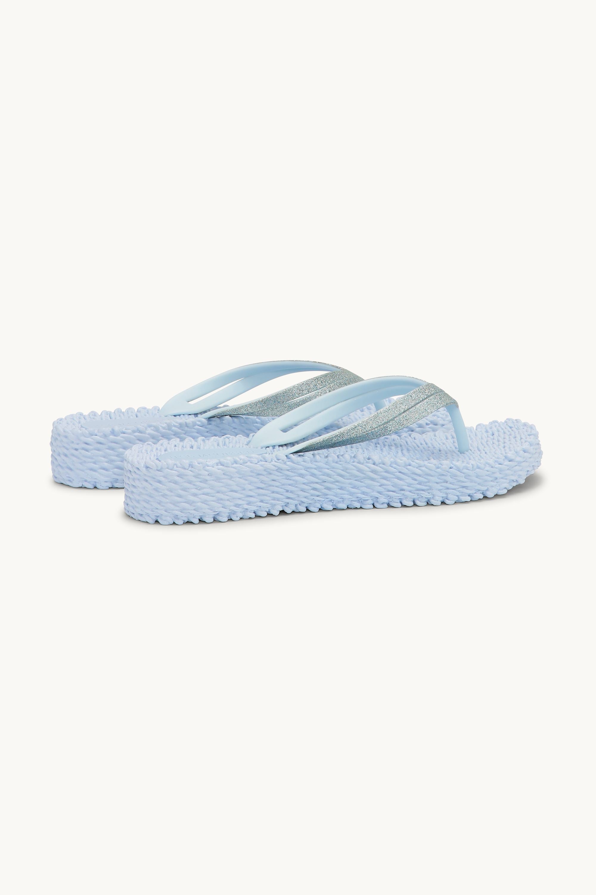 Chanclas con Plataforma Brillantes - Blue Bell