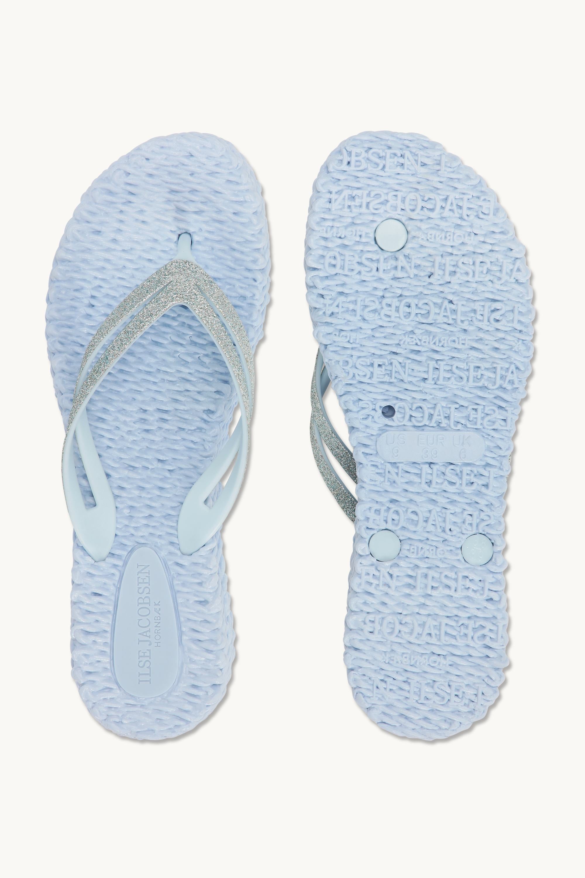 Chanclas con Plataforma Brillantes - Blue Bell