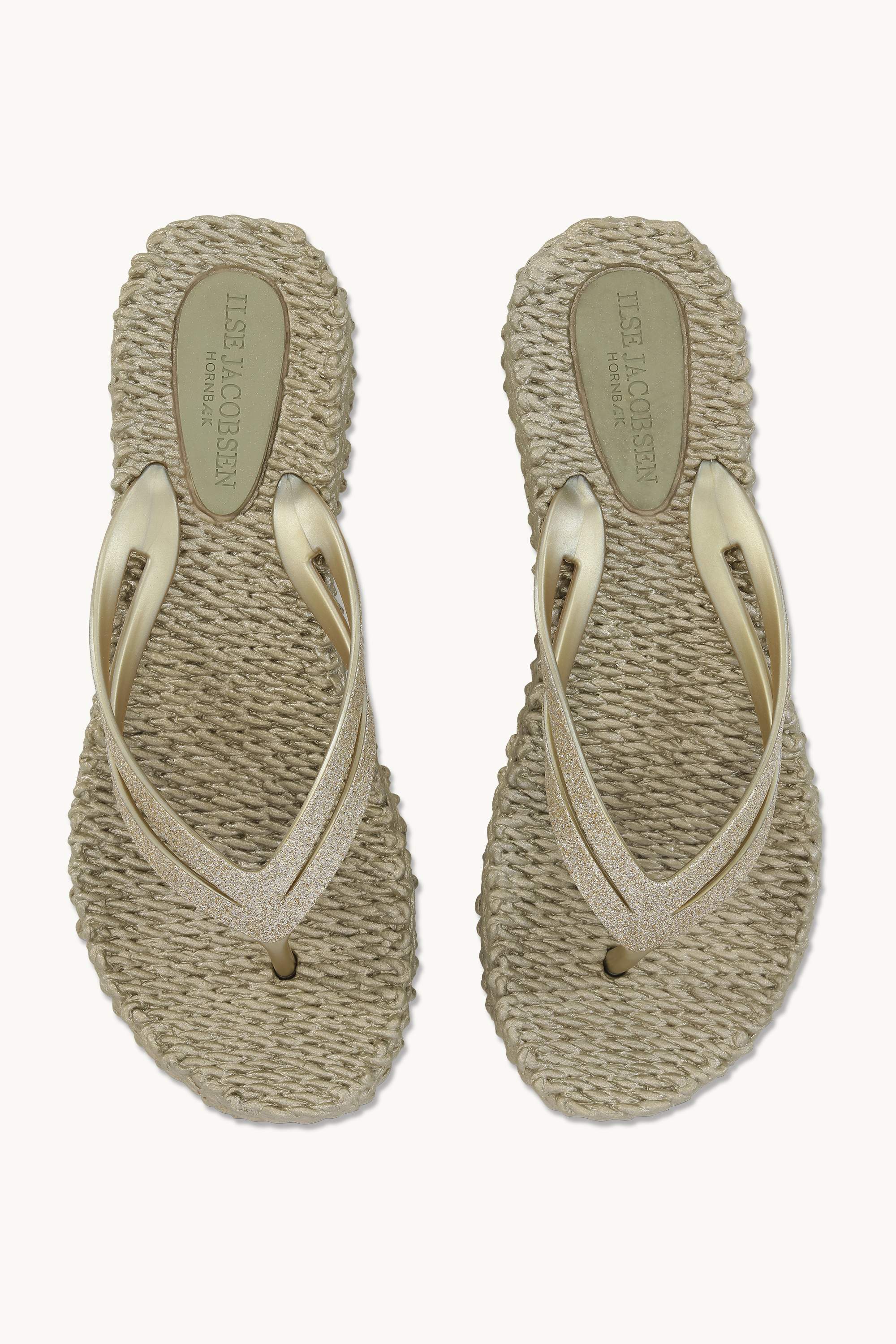 Chanclas con Plataforma Brillantes - Platin