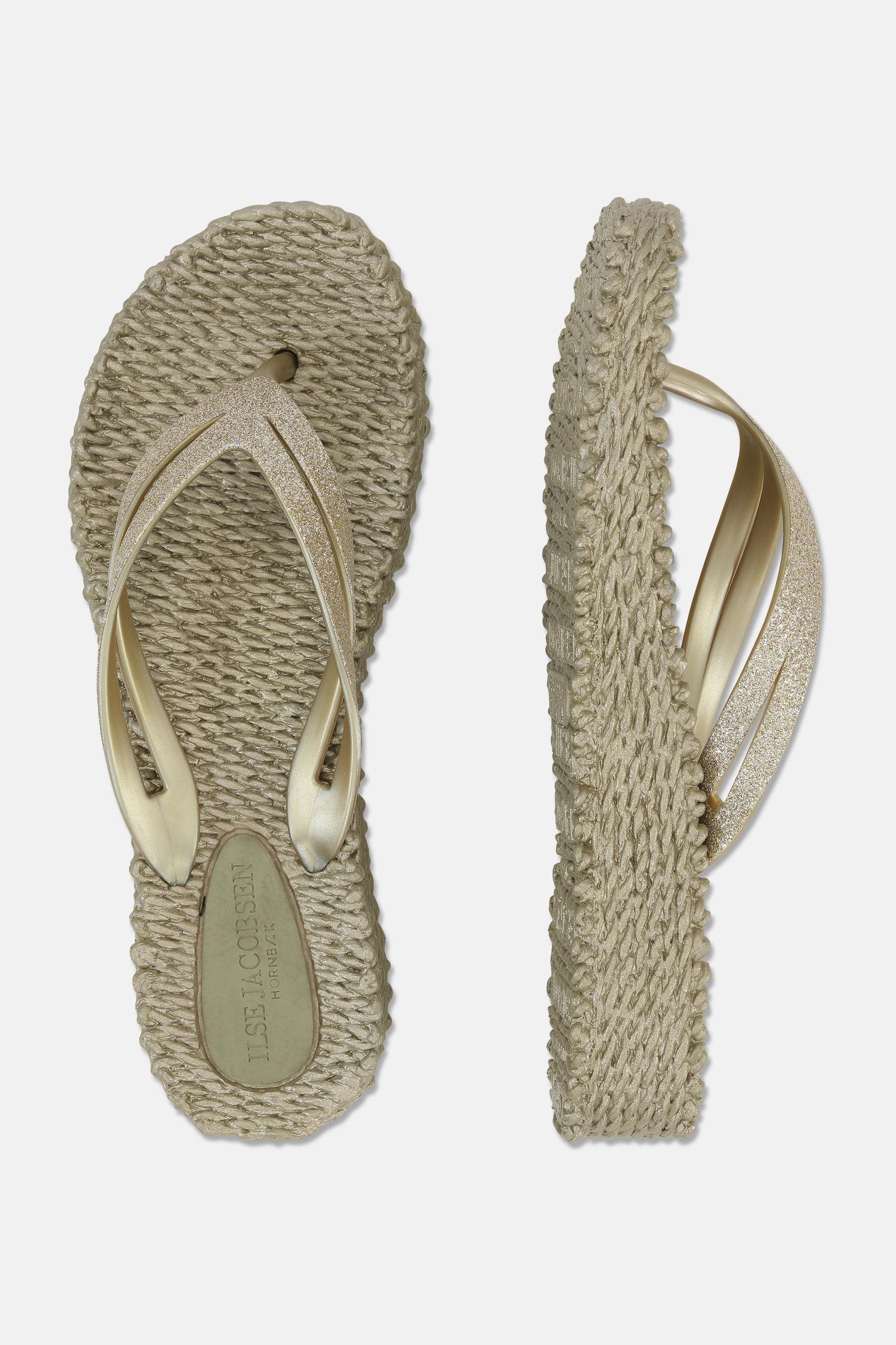 Chanclas con Plataforma Brillantes - Platin