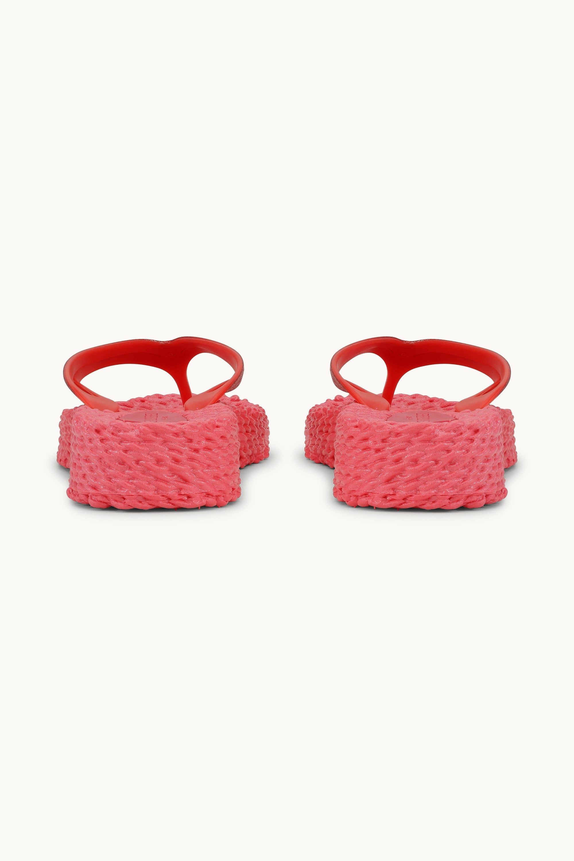 Chanclas con Plataforma Brillantes - Raspberry