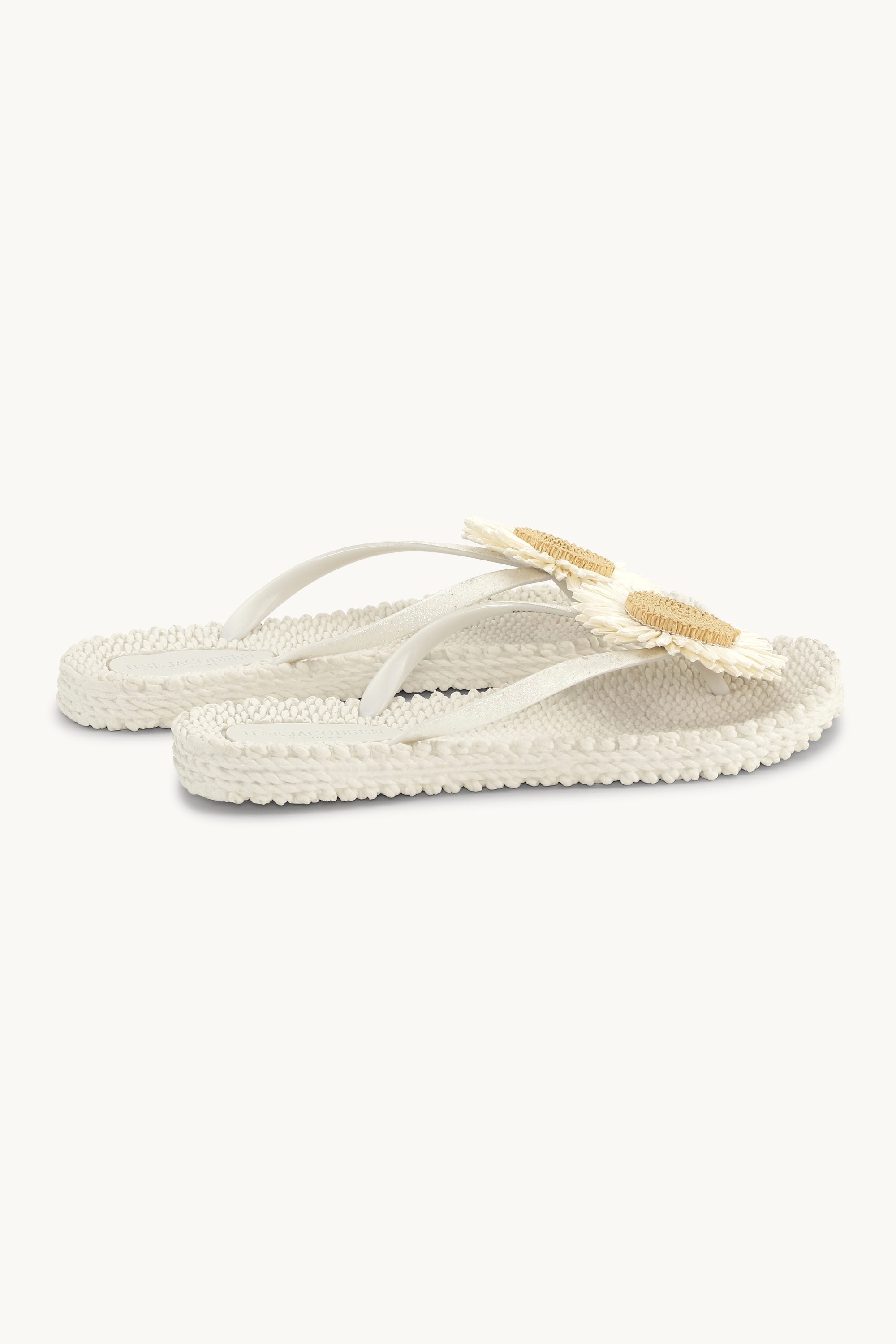 Chanclas Flor - Creme
