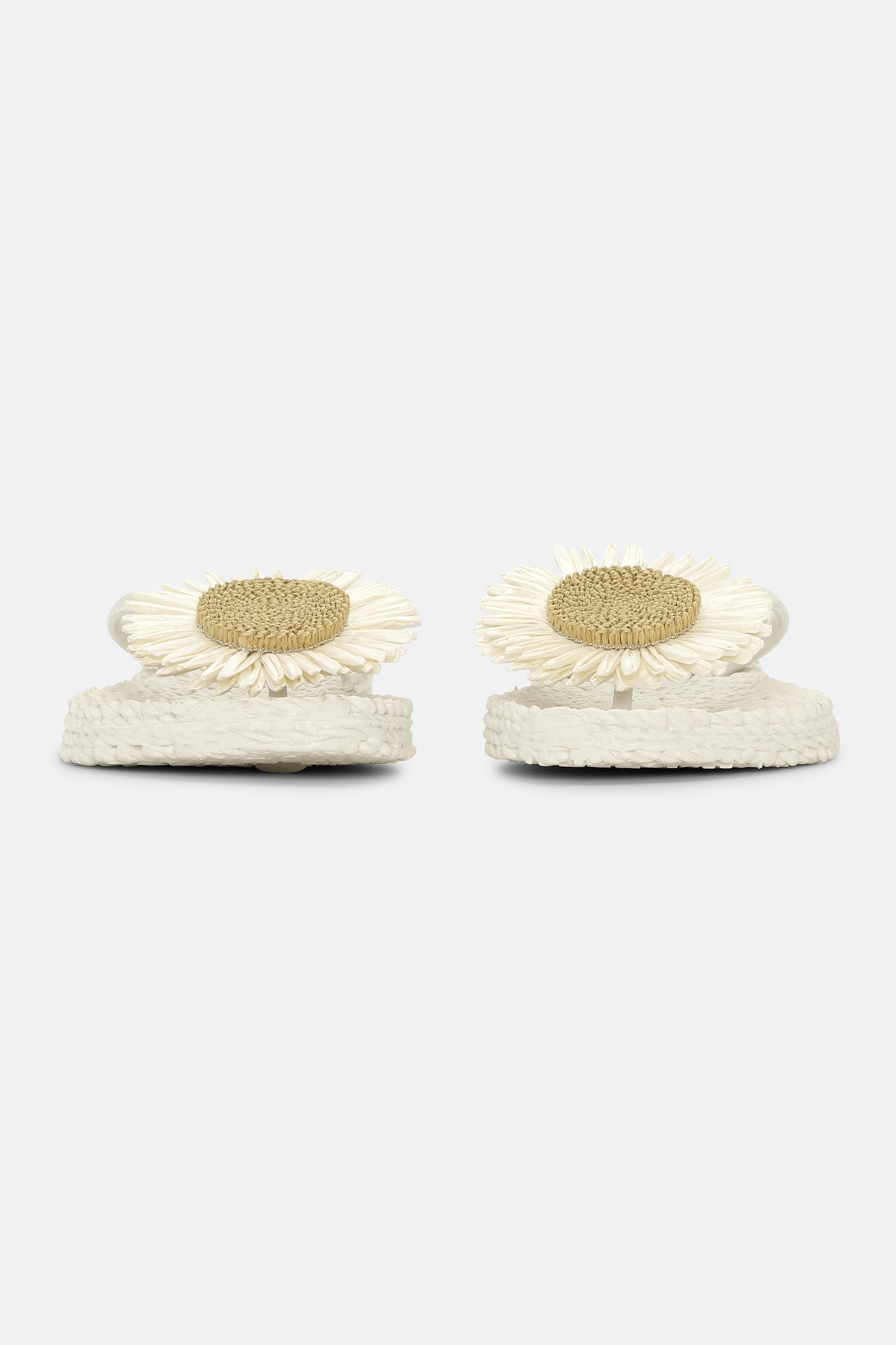 Chanclas Flor - Creme