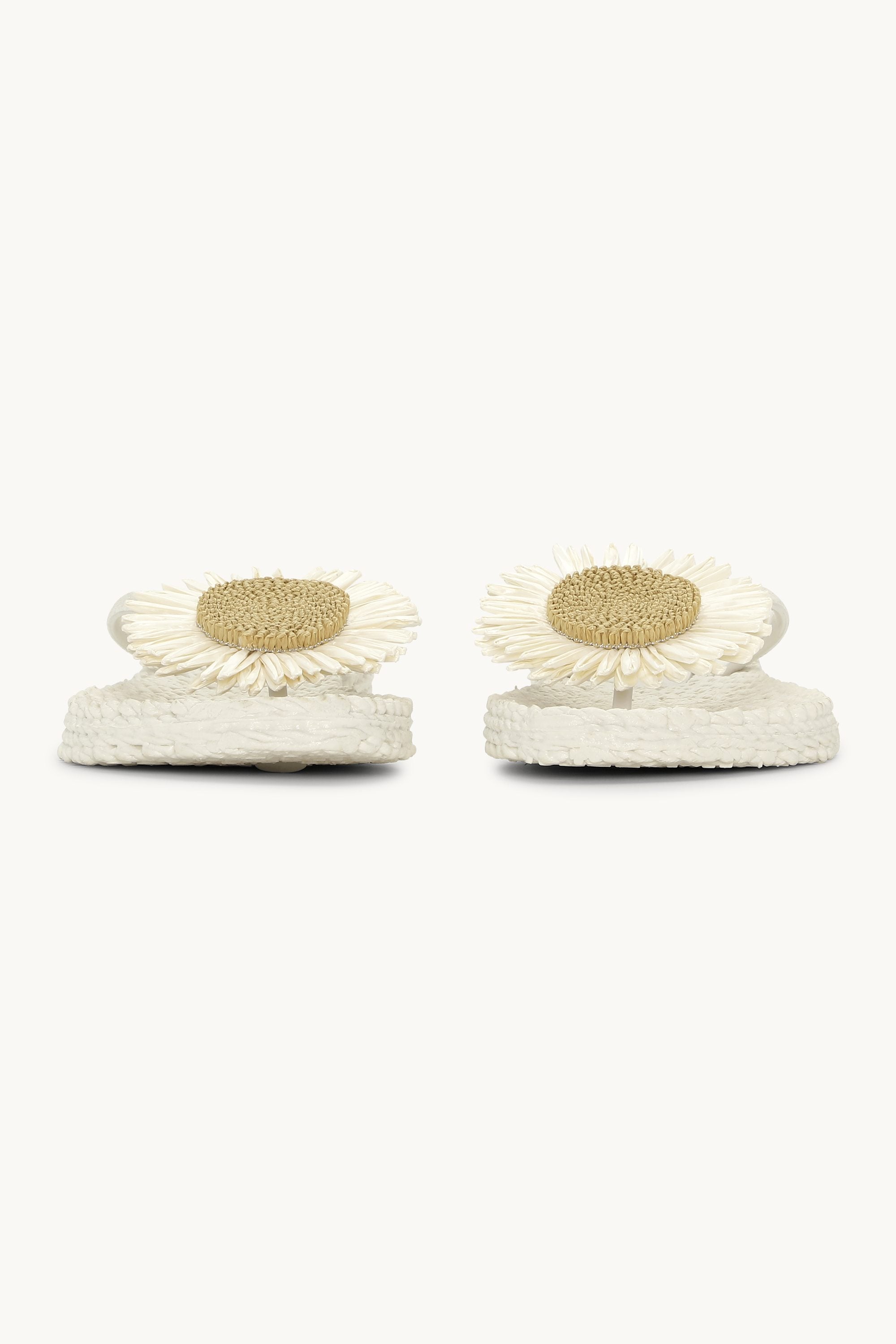 Chanclas Flor - Creme