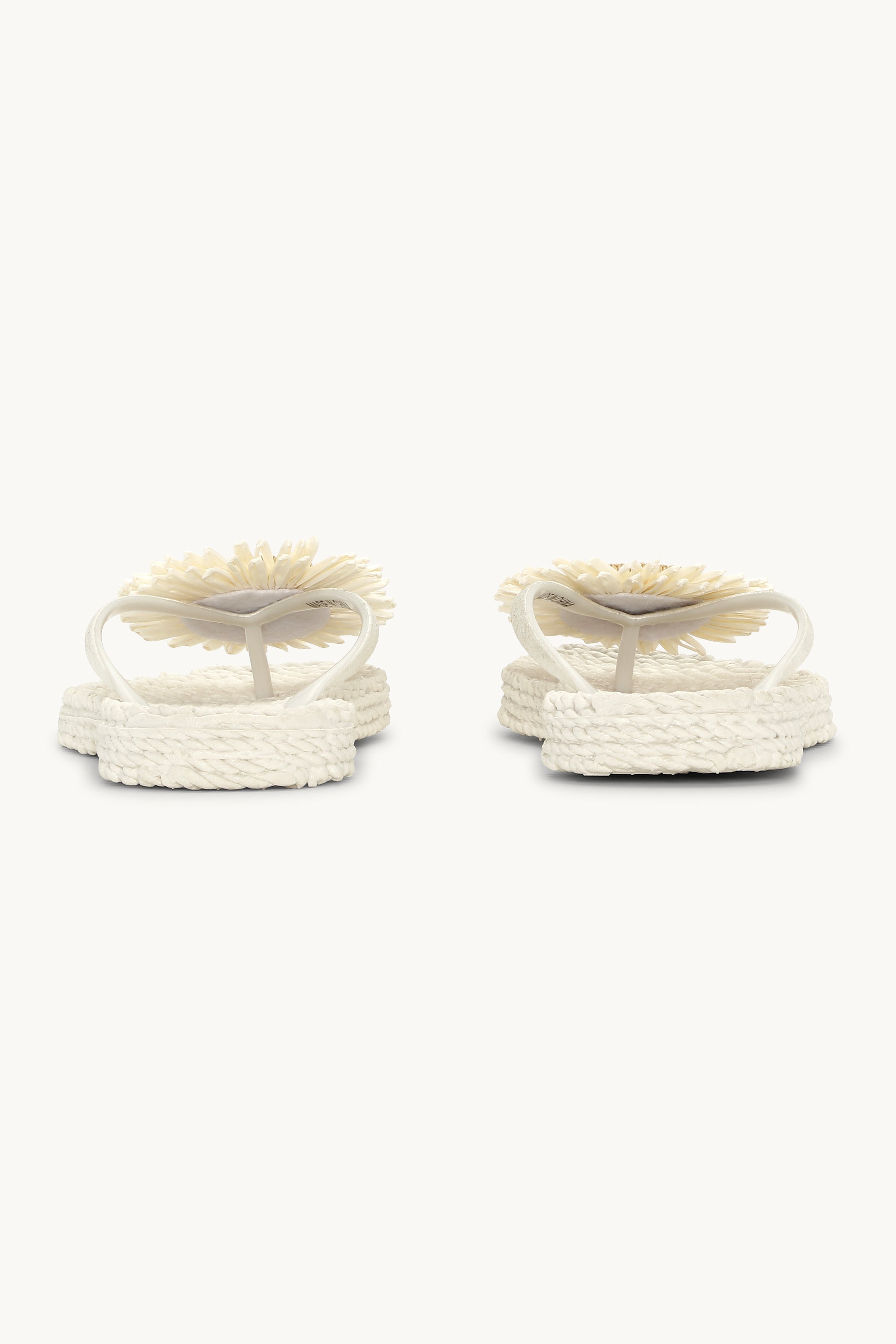 Chanclas Flor - Creme