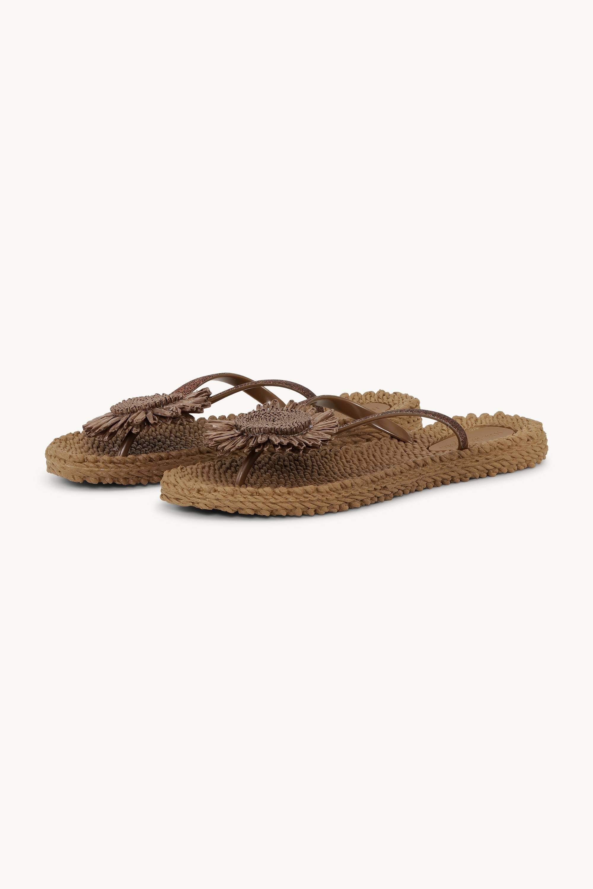 Chanclas Flor - Mocca