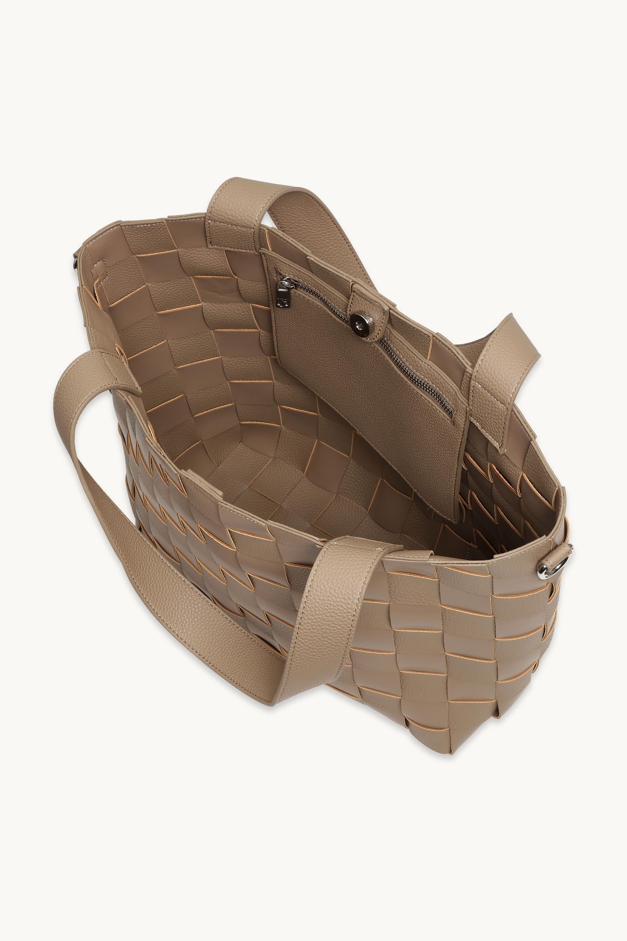 Bolso Shopper Bandolera - Greige
