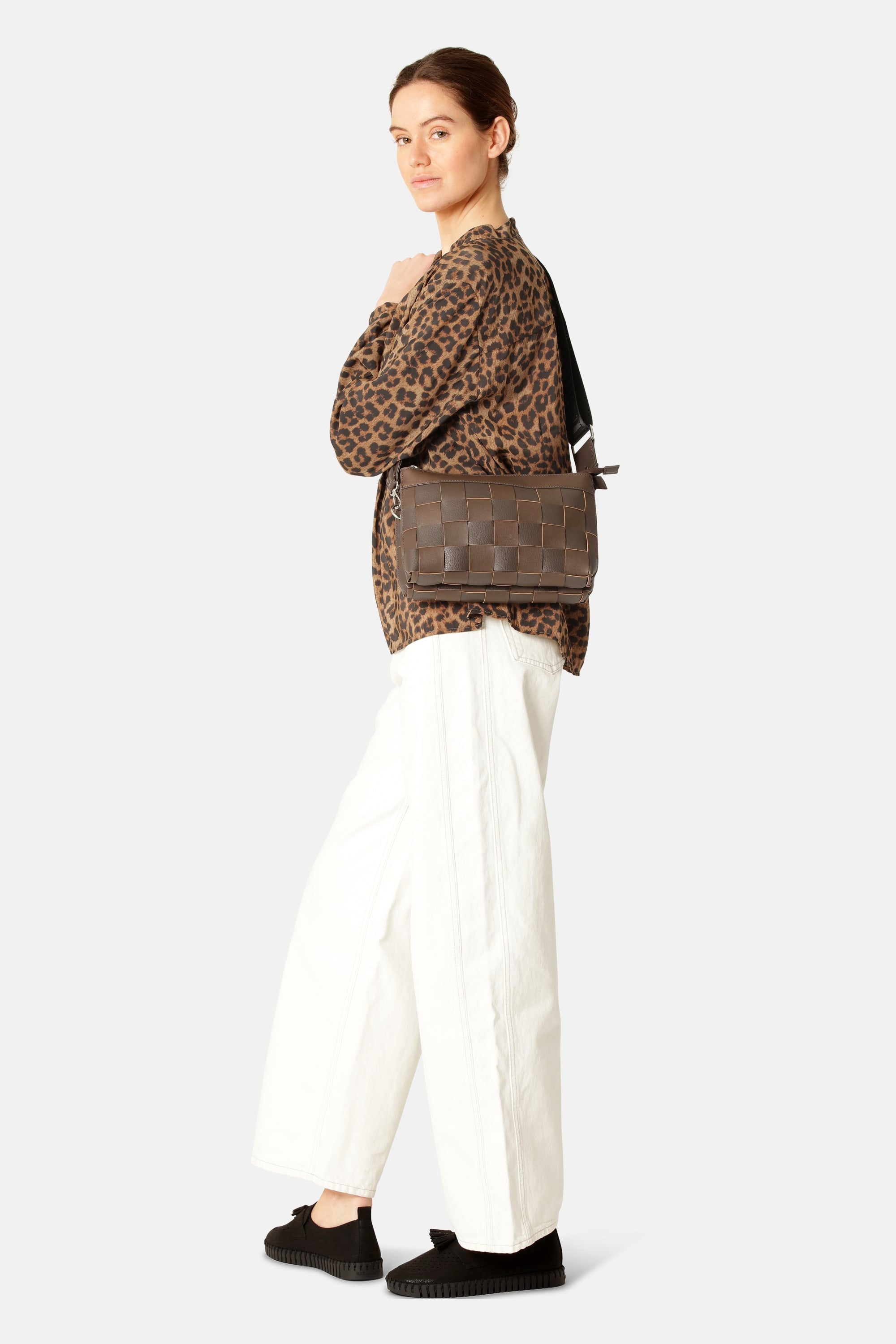 Braided Cross-Body - Chocolate Brown