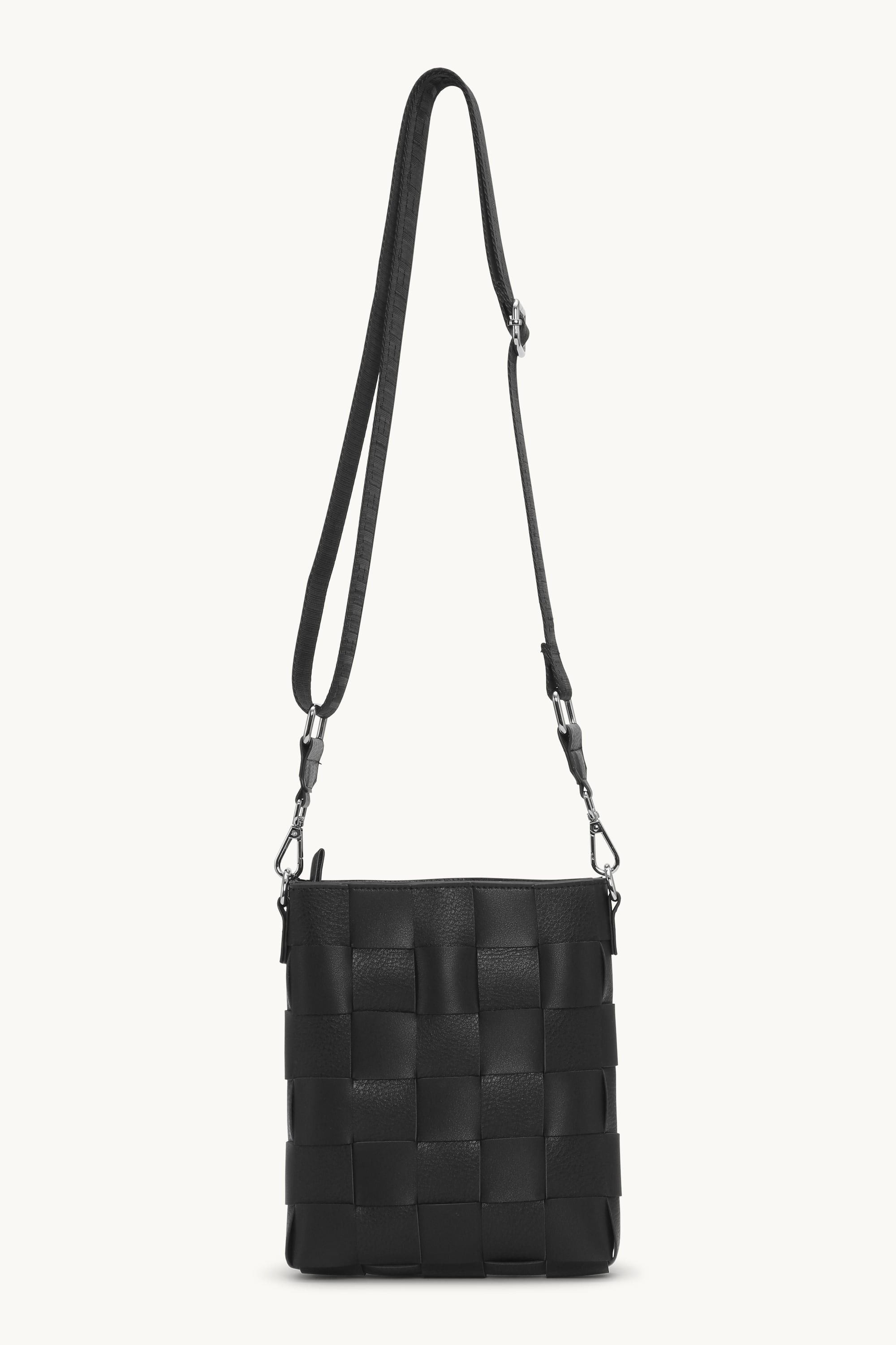 Braided Squared Cross-Body - Black