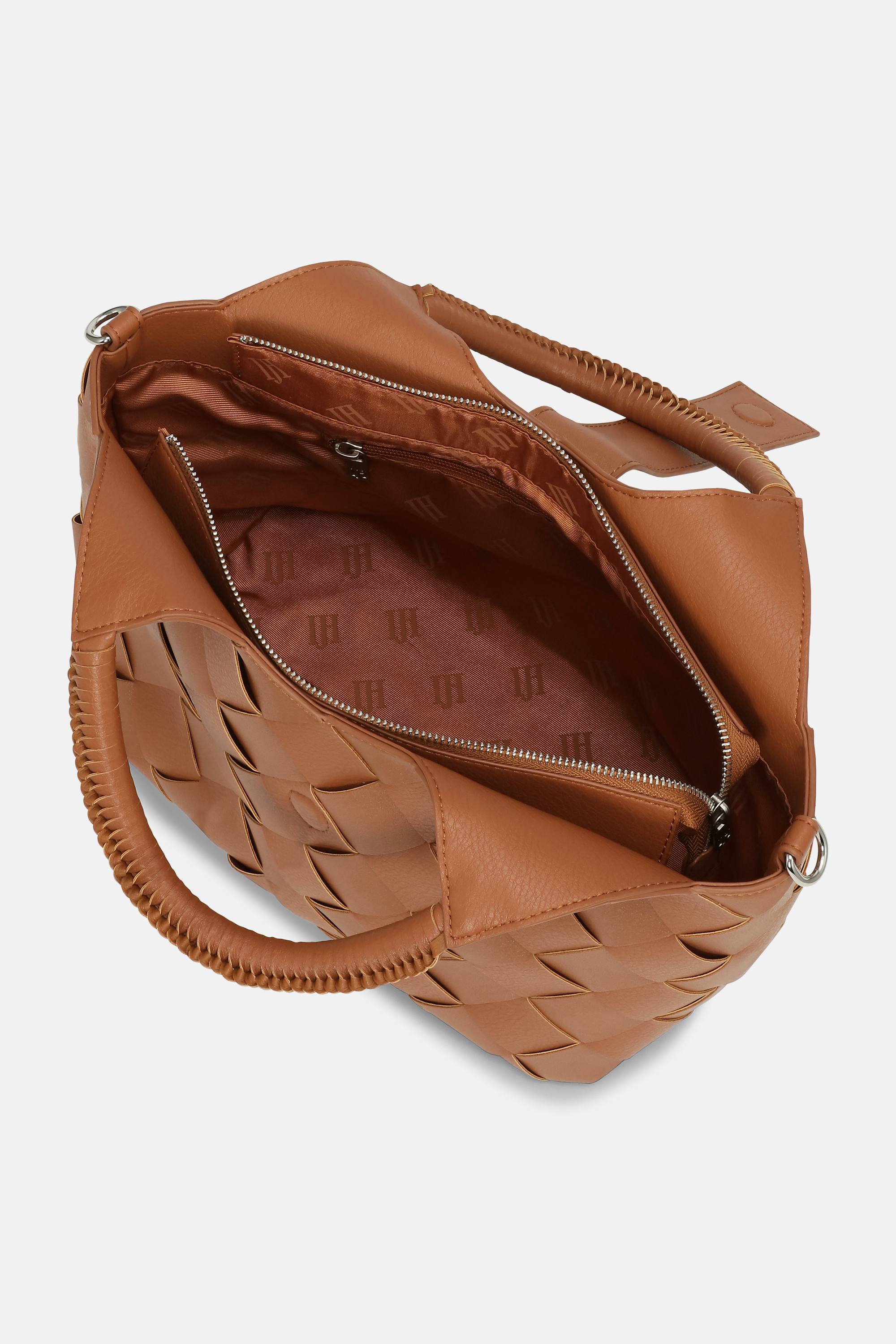 Braided Handbag - Cognac