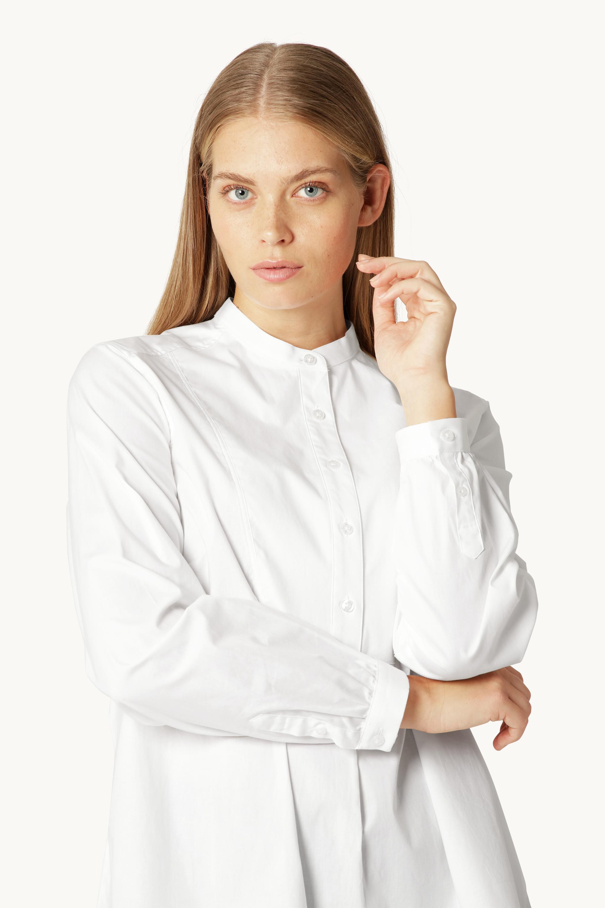 Camisa Clásica Espalda Larga - White