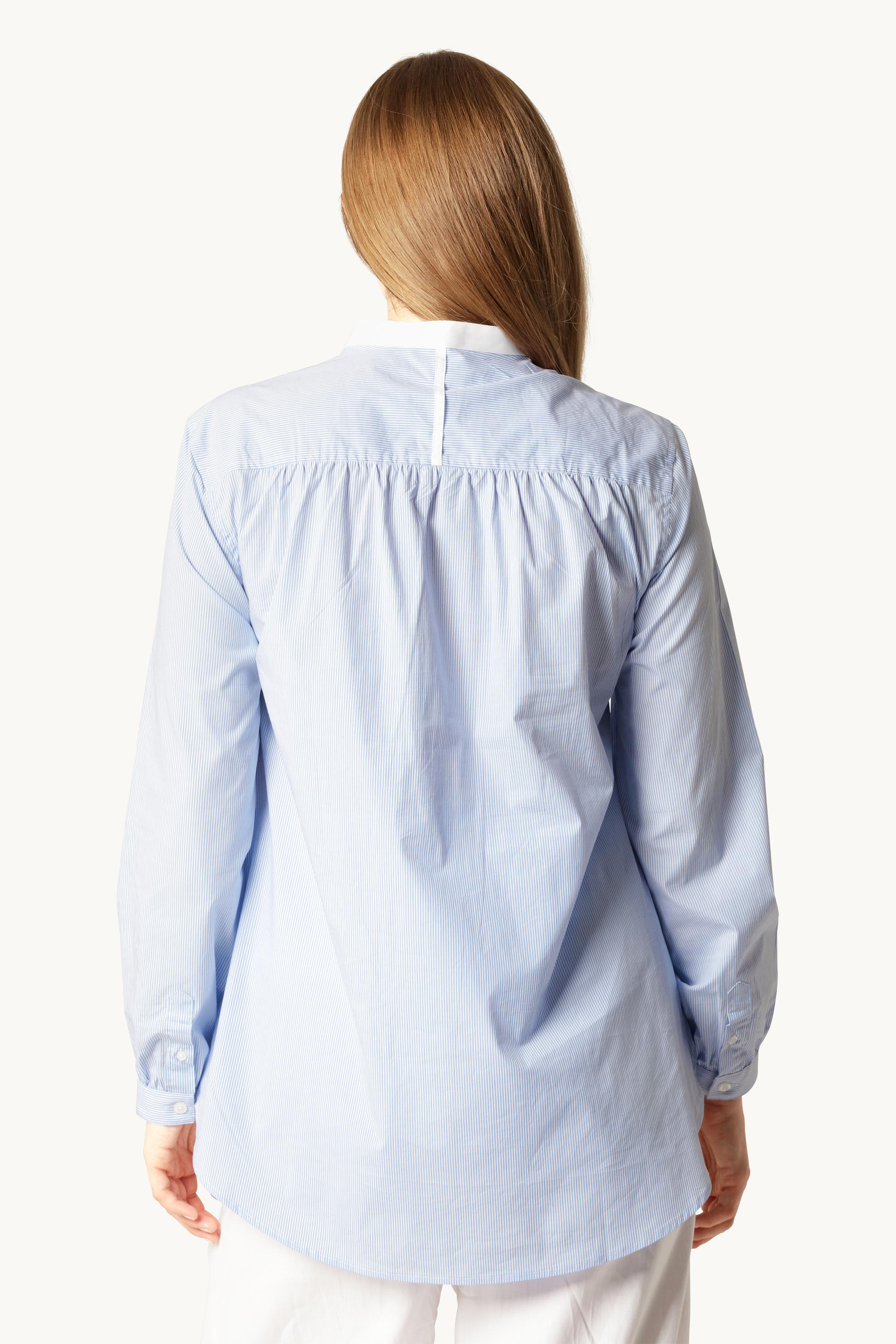 Classic Shirt Long Back Stripes - Heather