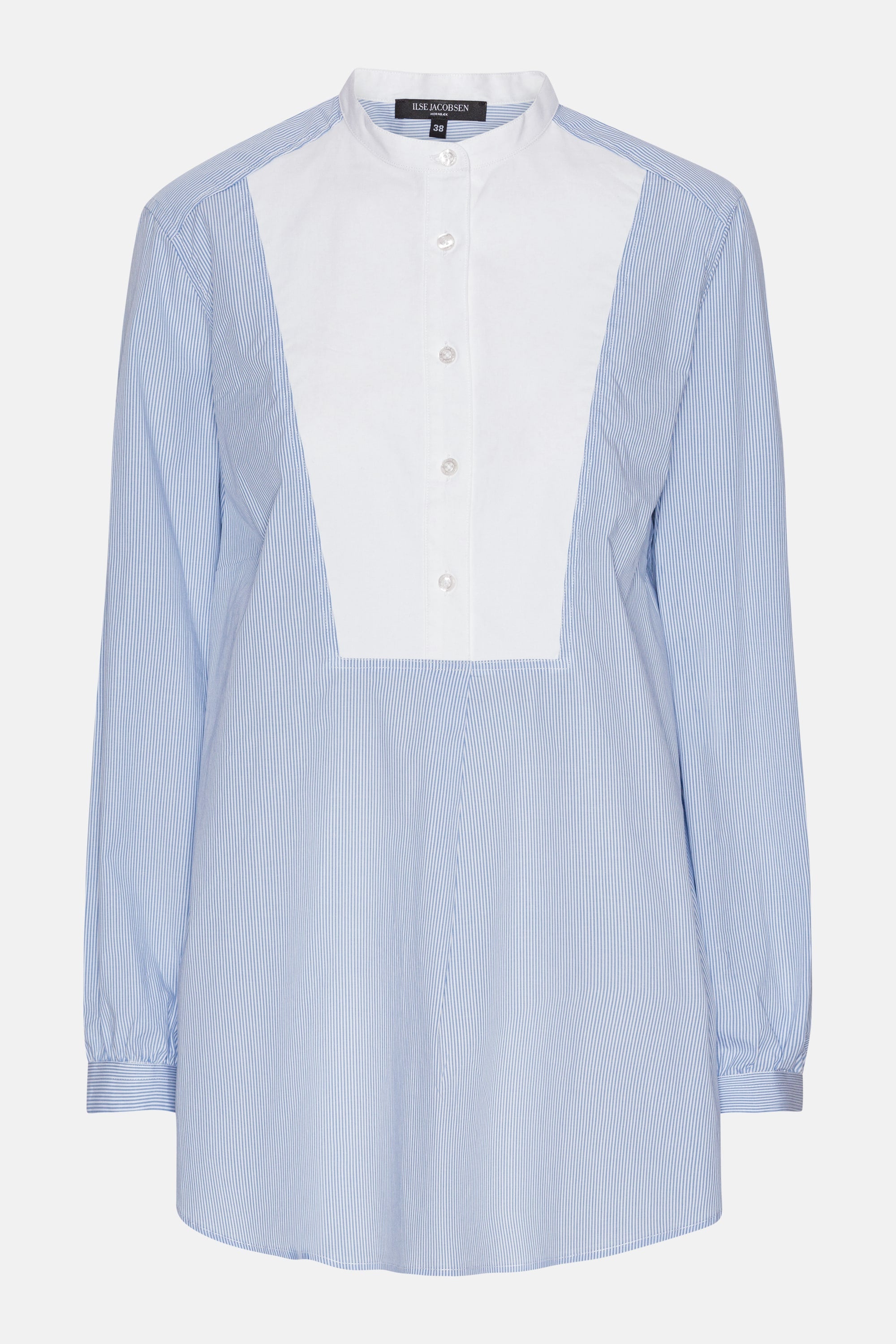 Camisa Clásica Espalda Larga Rayas - Heather