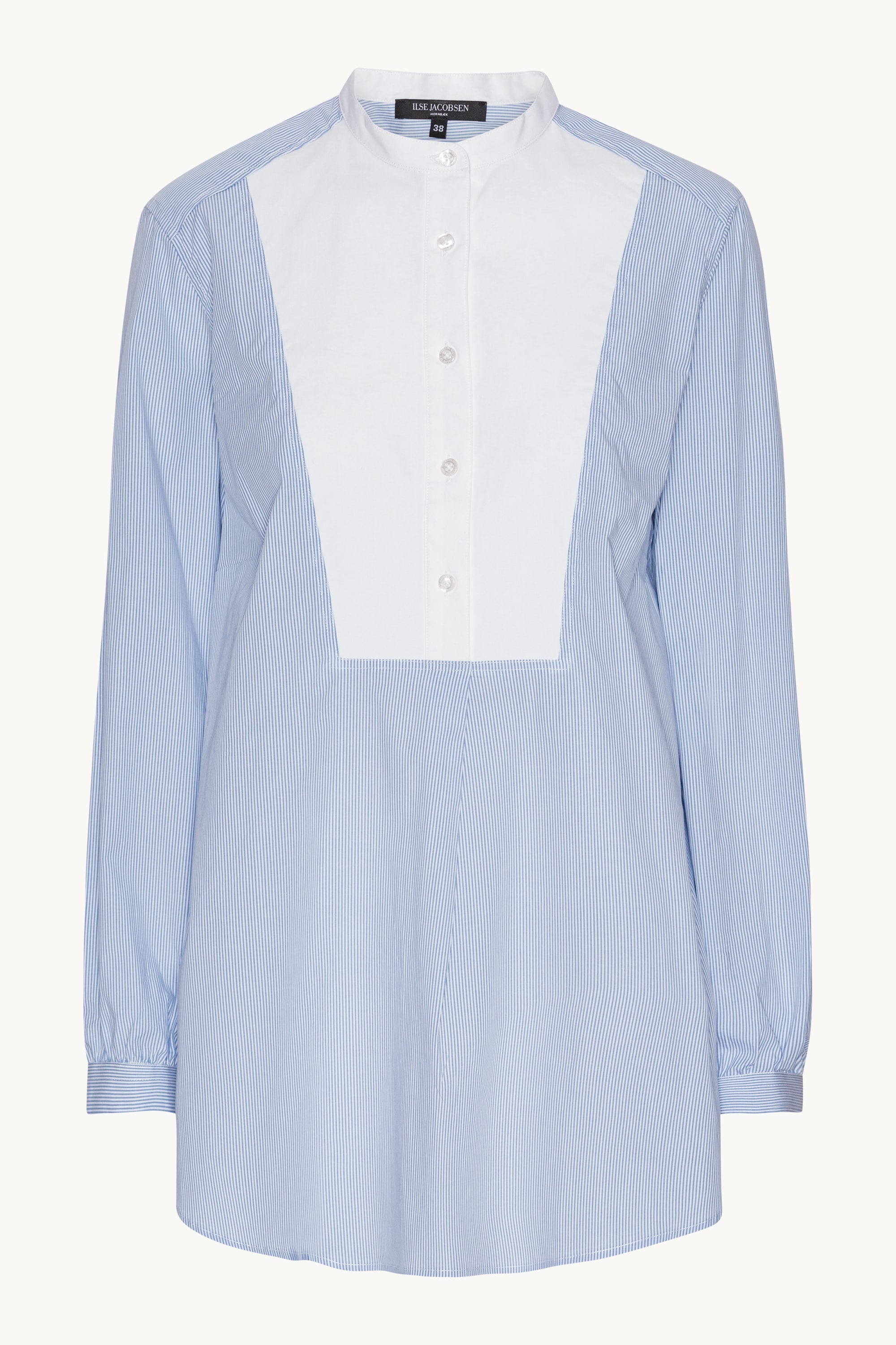 Classic Shirt Long Back Stripes - Heather