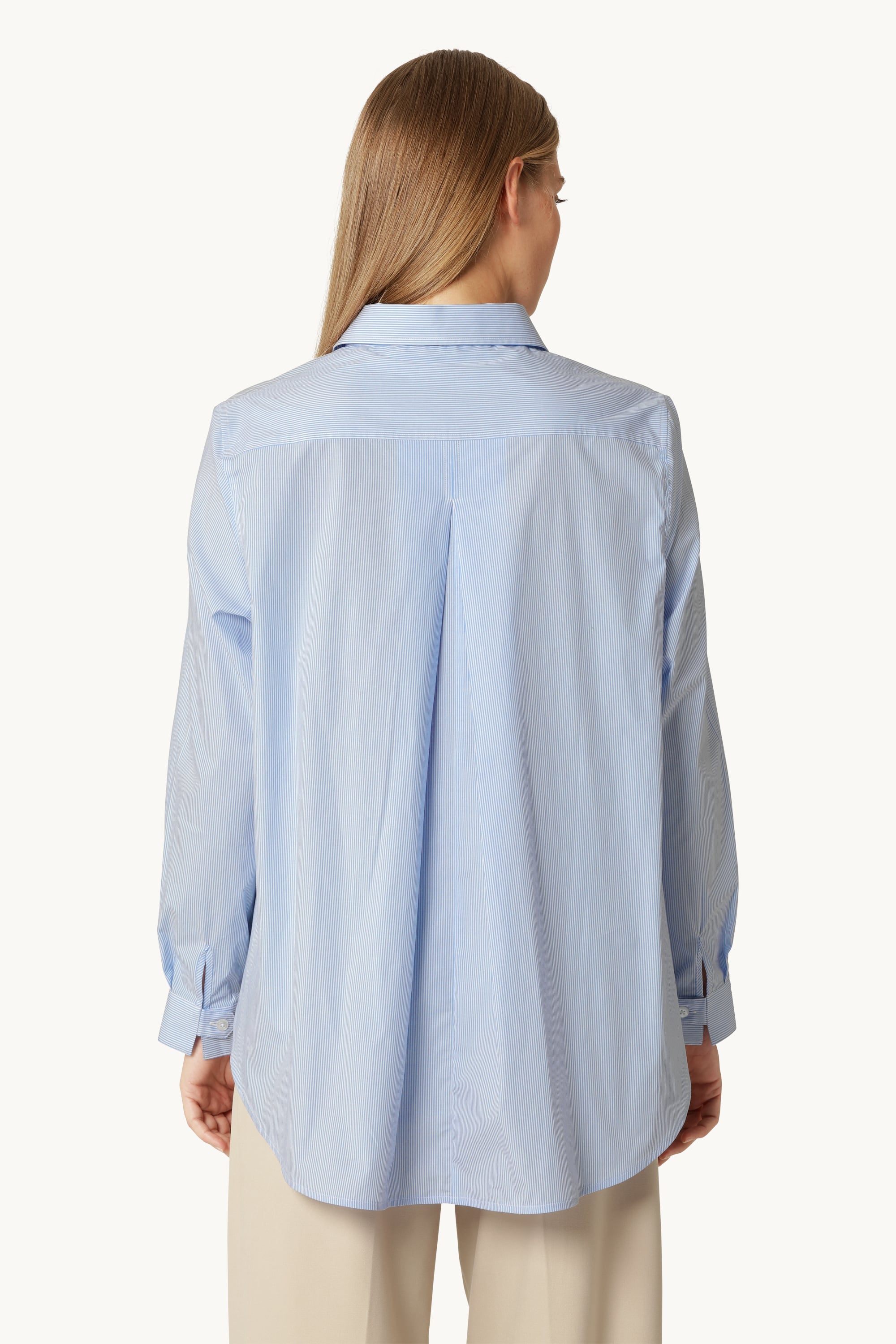 Shirt Flowy Back Stripes - Heather