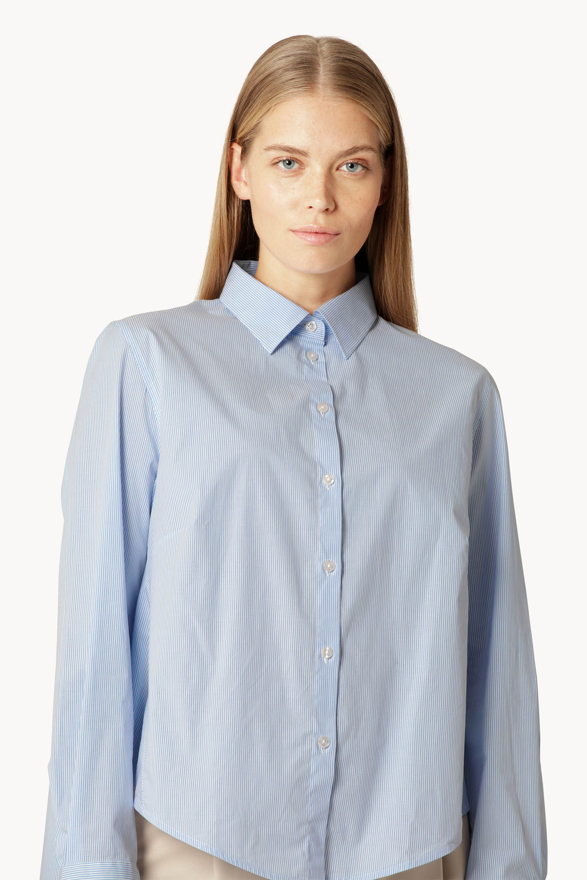 Shirt Flowy Back Stripes - Heather