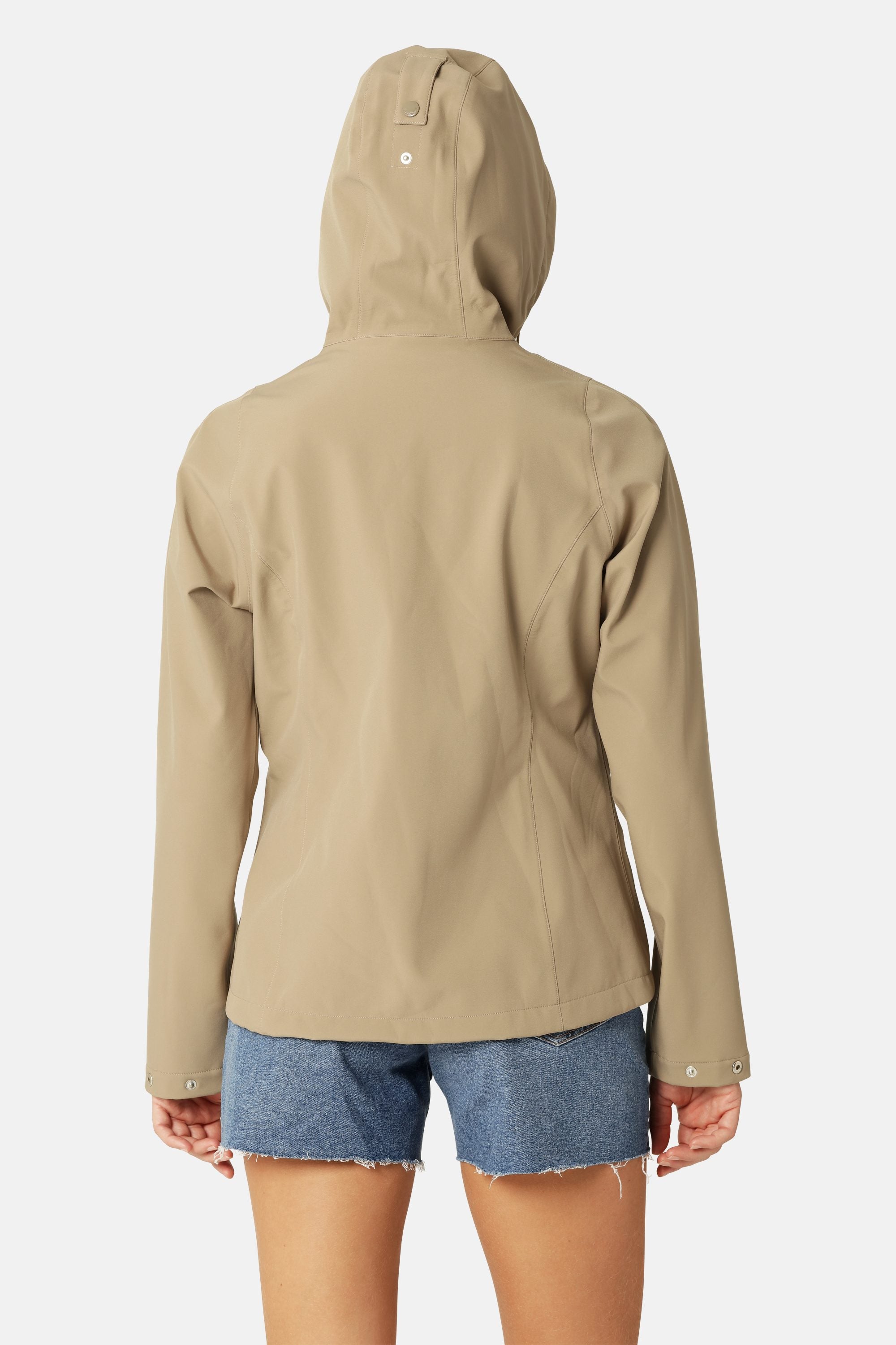 Short Softshell Raincoat - Greige