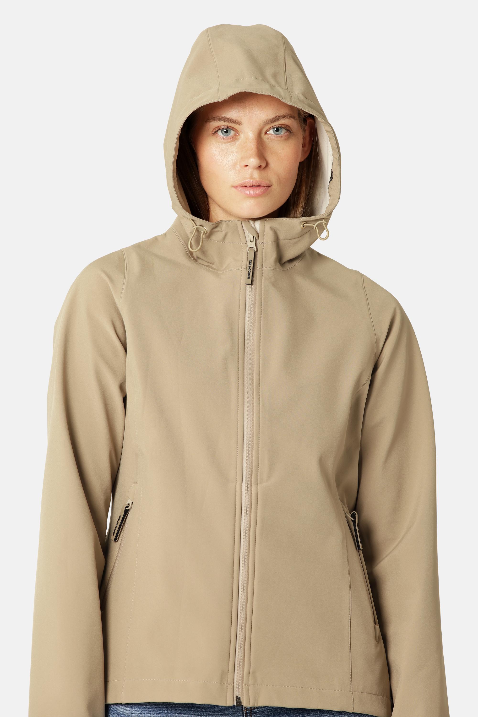 Short Softshell Raincoat - Greige