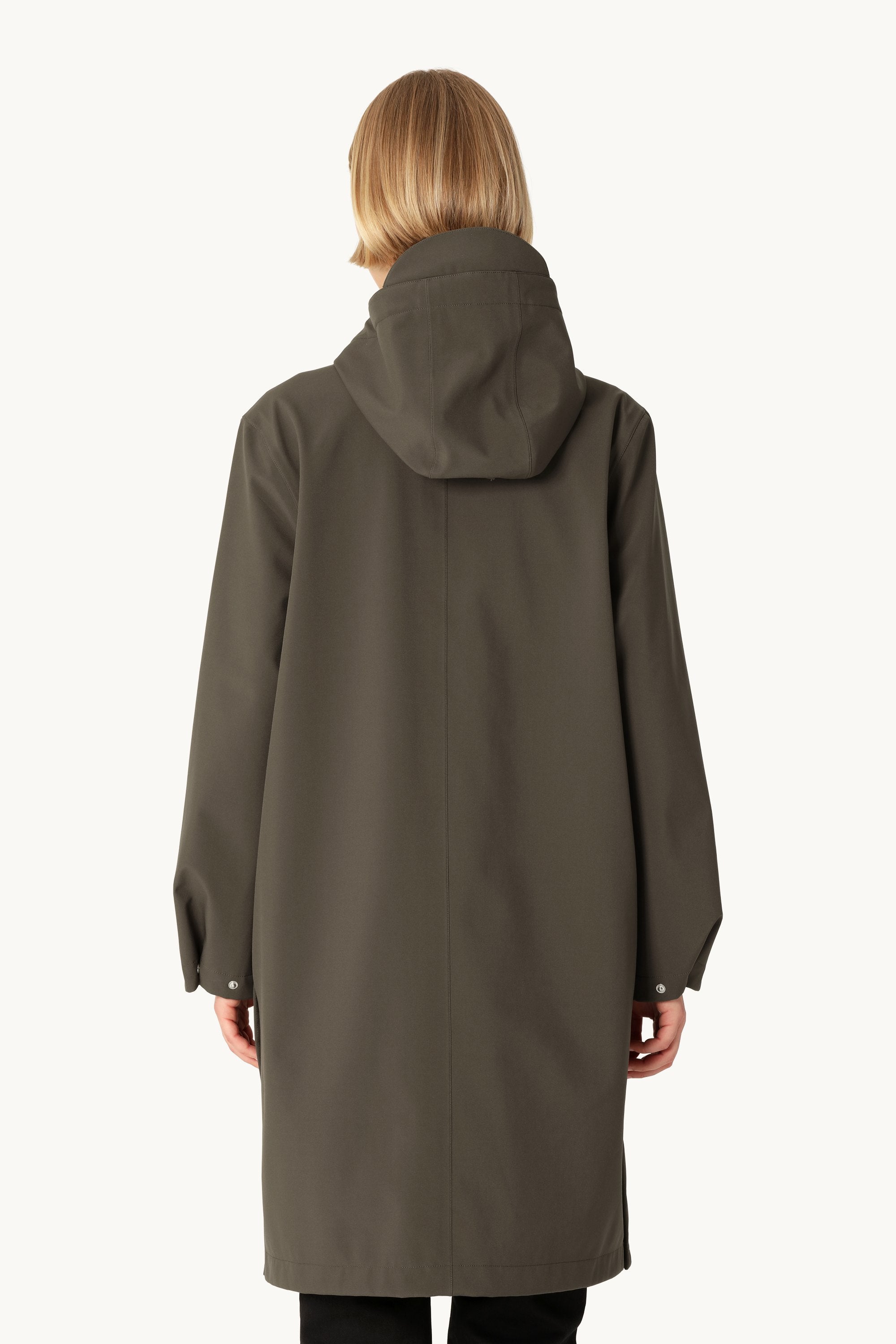Long Softshell Raincoat - Wren