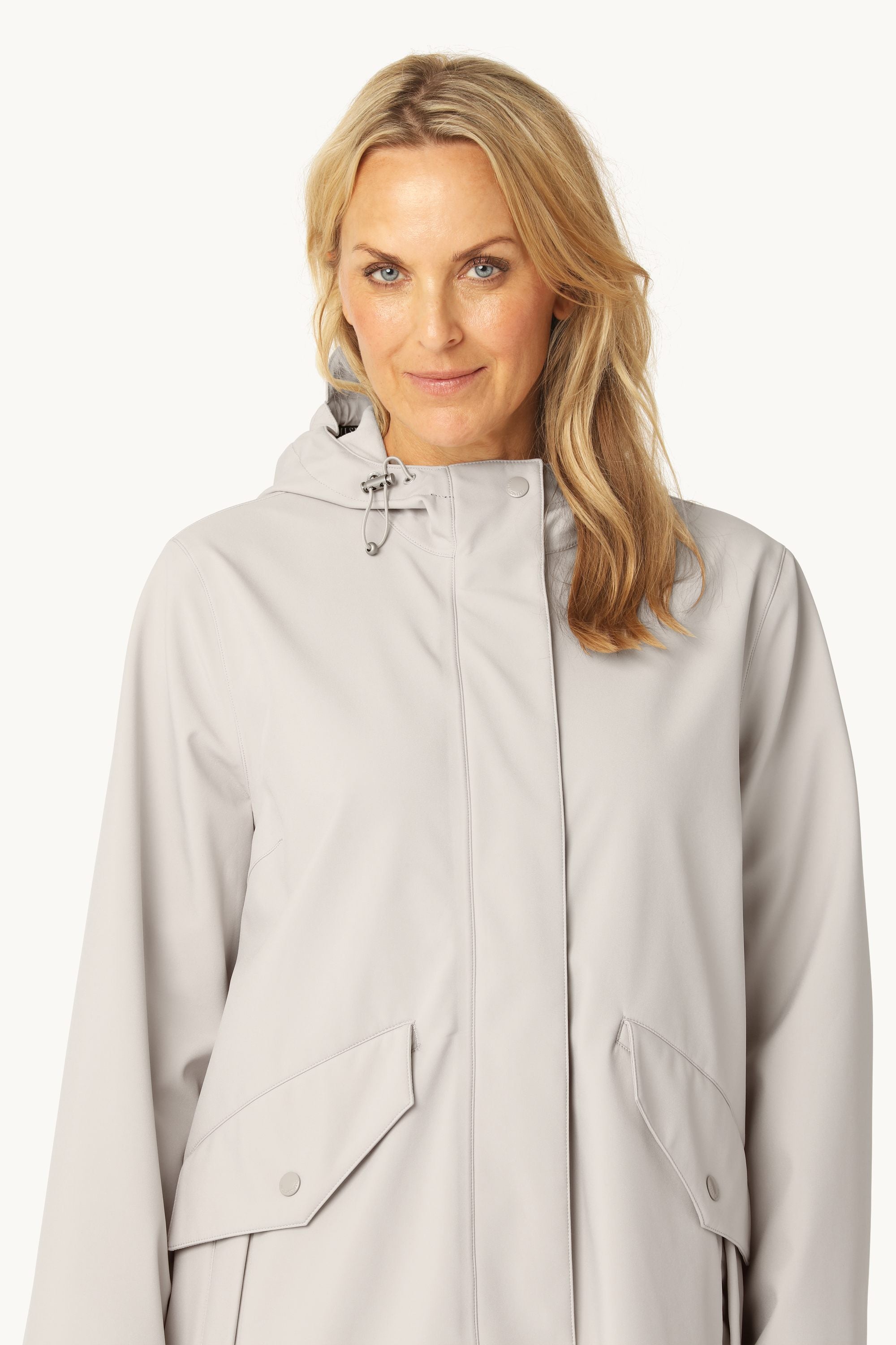 Long Softshell Raincoat - Chateau Gray