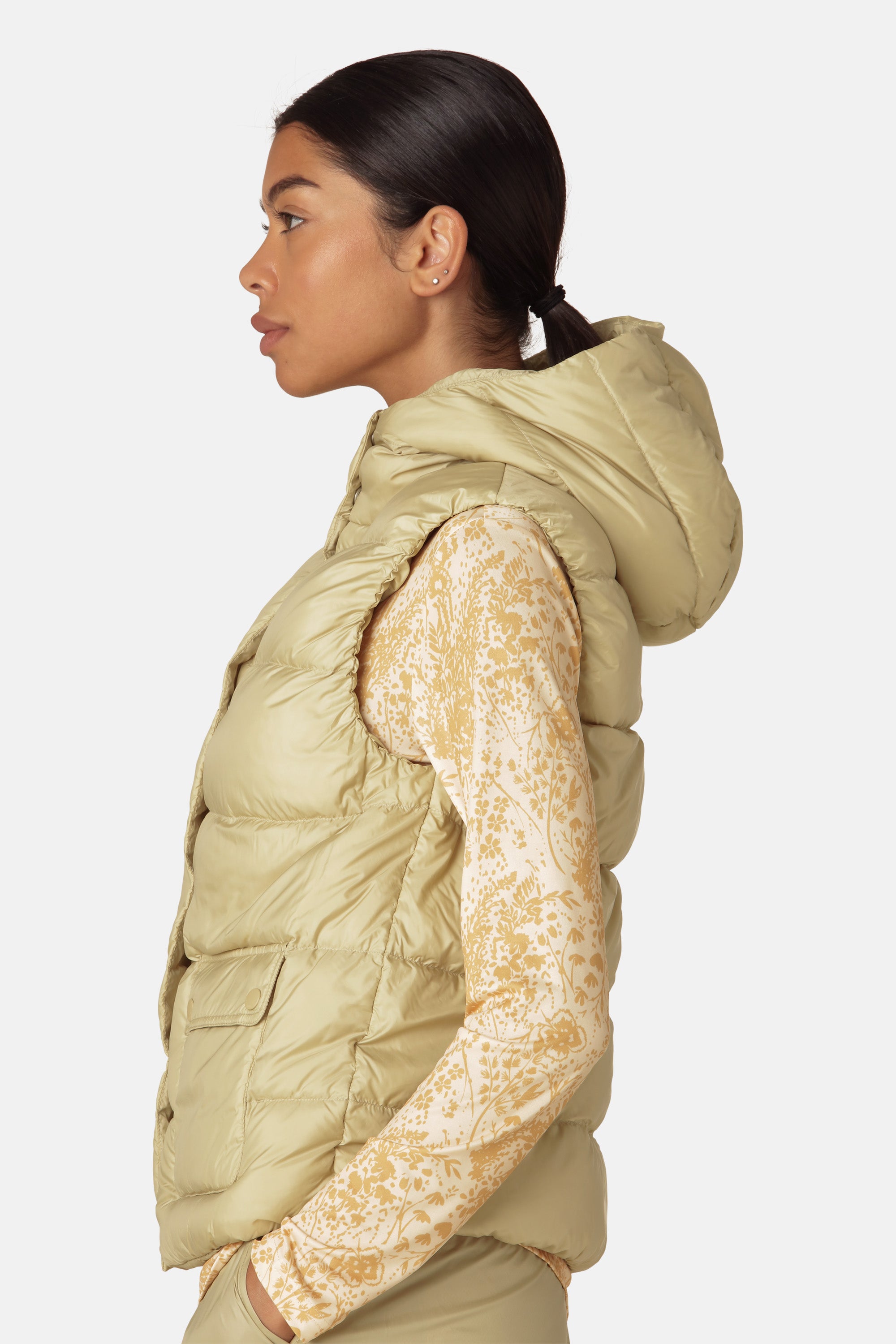 Ilse Jacobsen Hornbæk Outerwear Down vest Puffer vest 459 Olive Grass