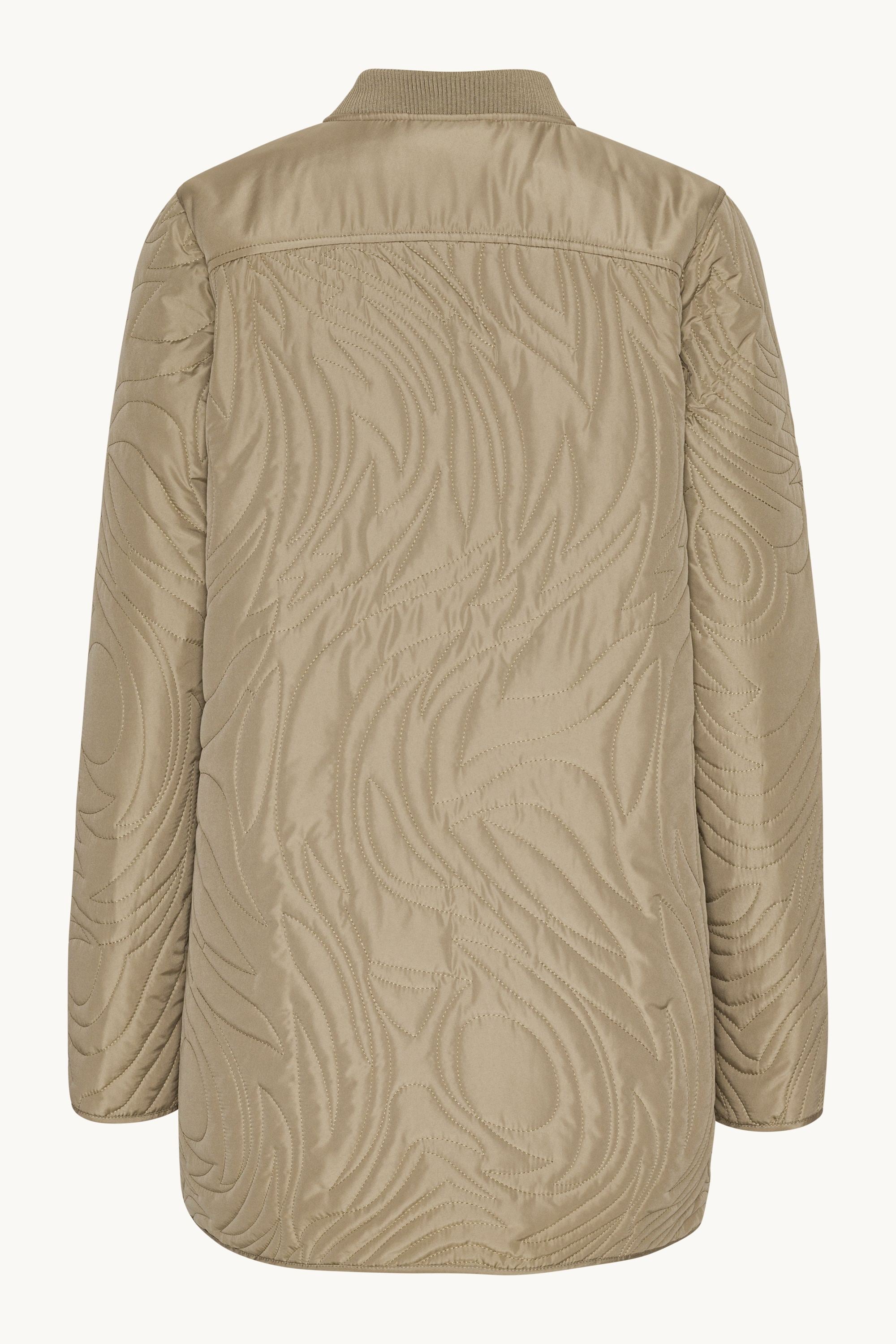 Chaqueta Acolchada Corta - Greige