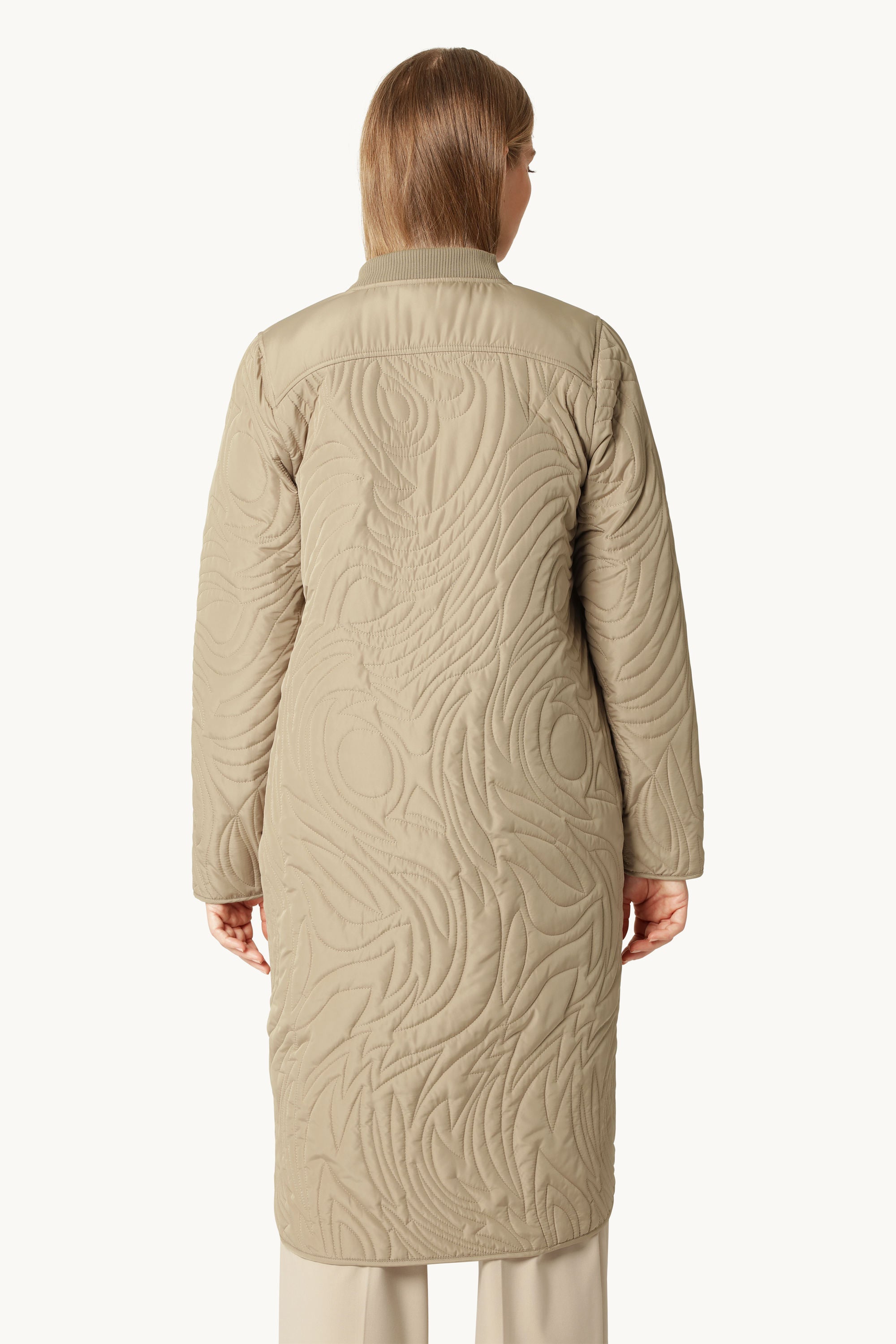 Chaqueta Acolchada - Greige