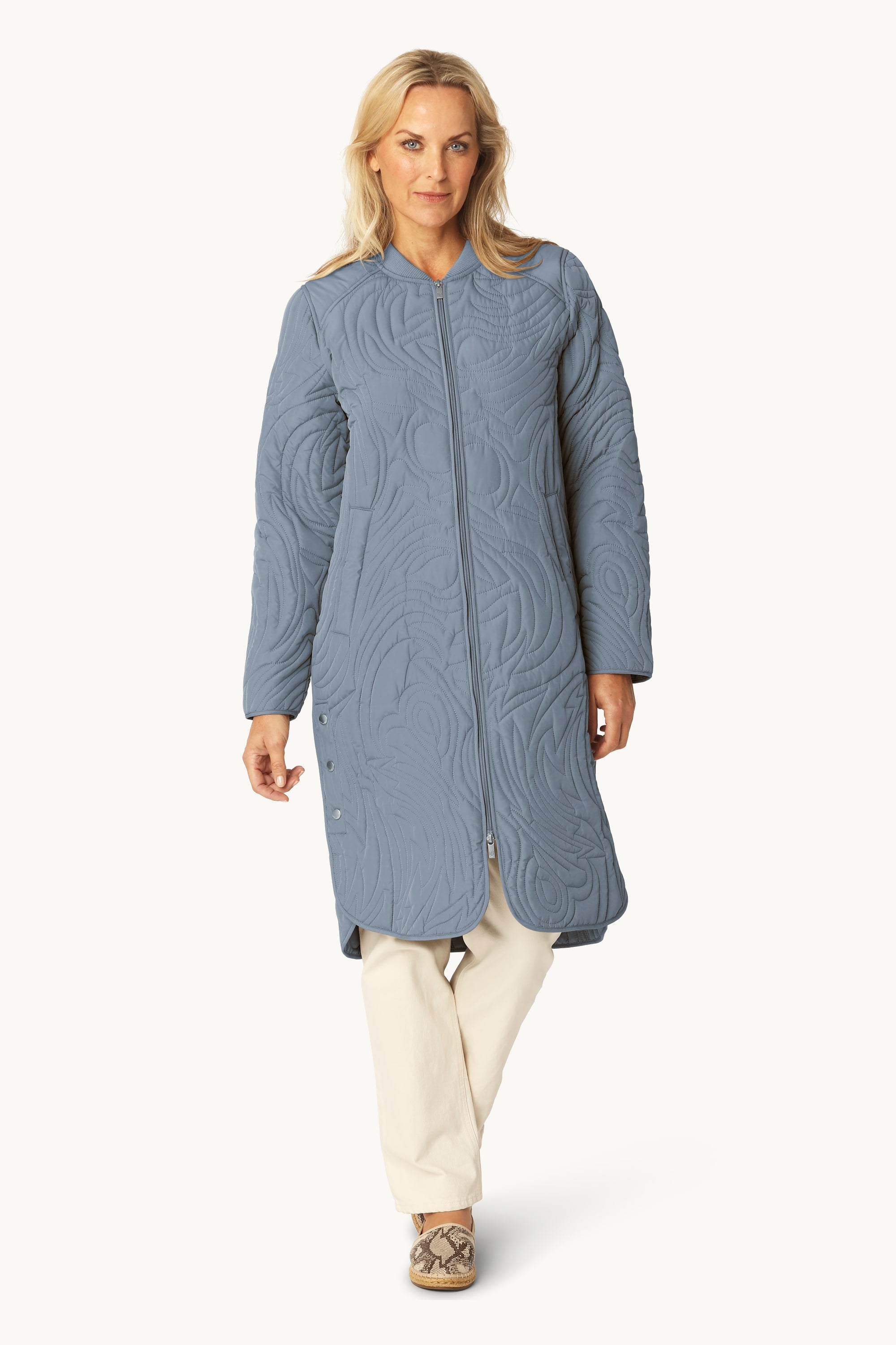 Chaqueta Acolchada - Grey Blue