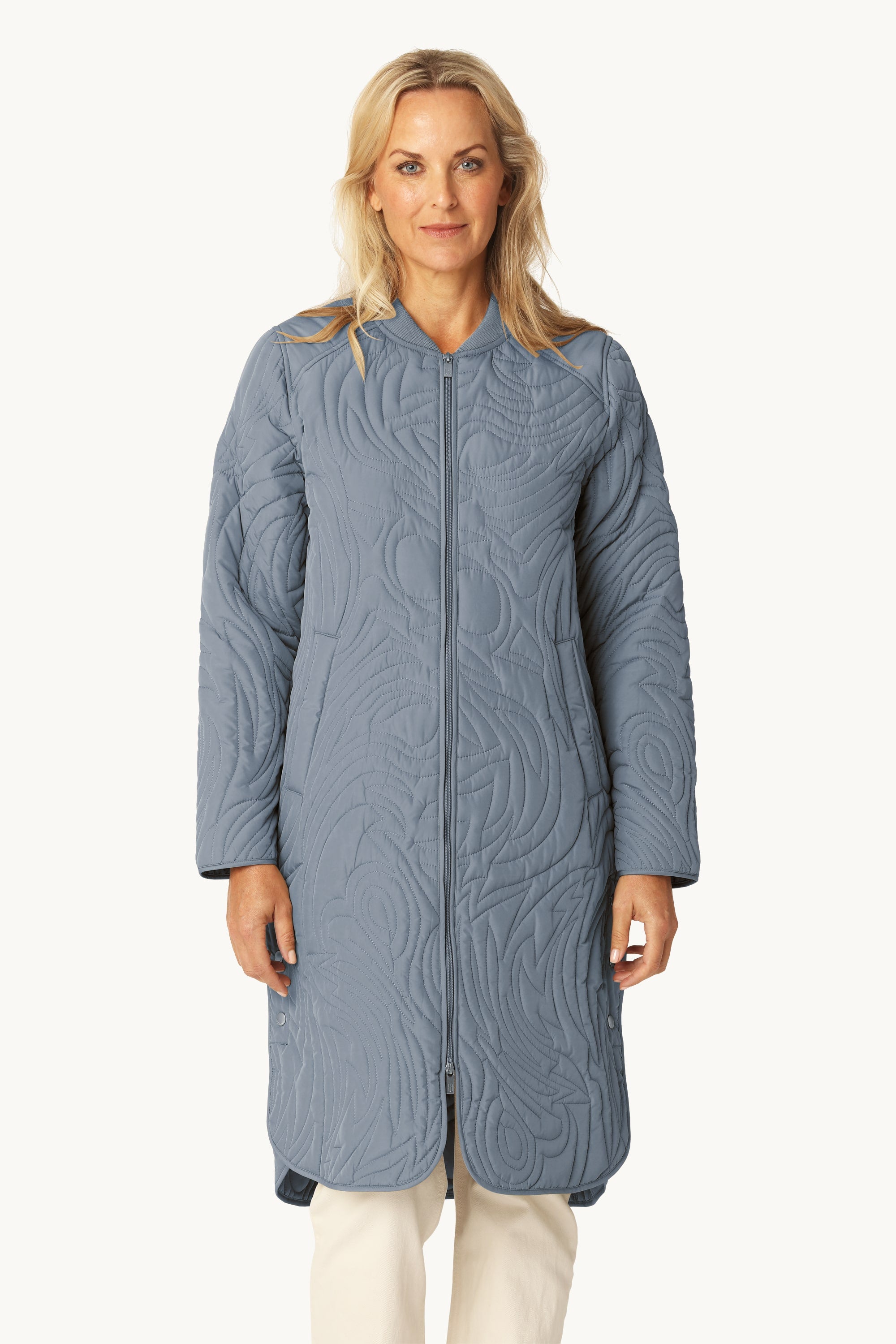 Chaqueta Acolchada - Grey Blue