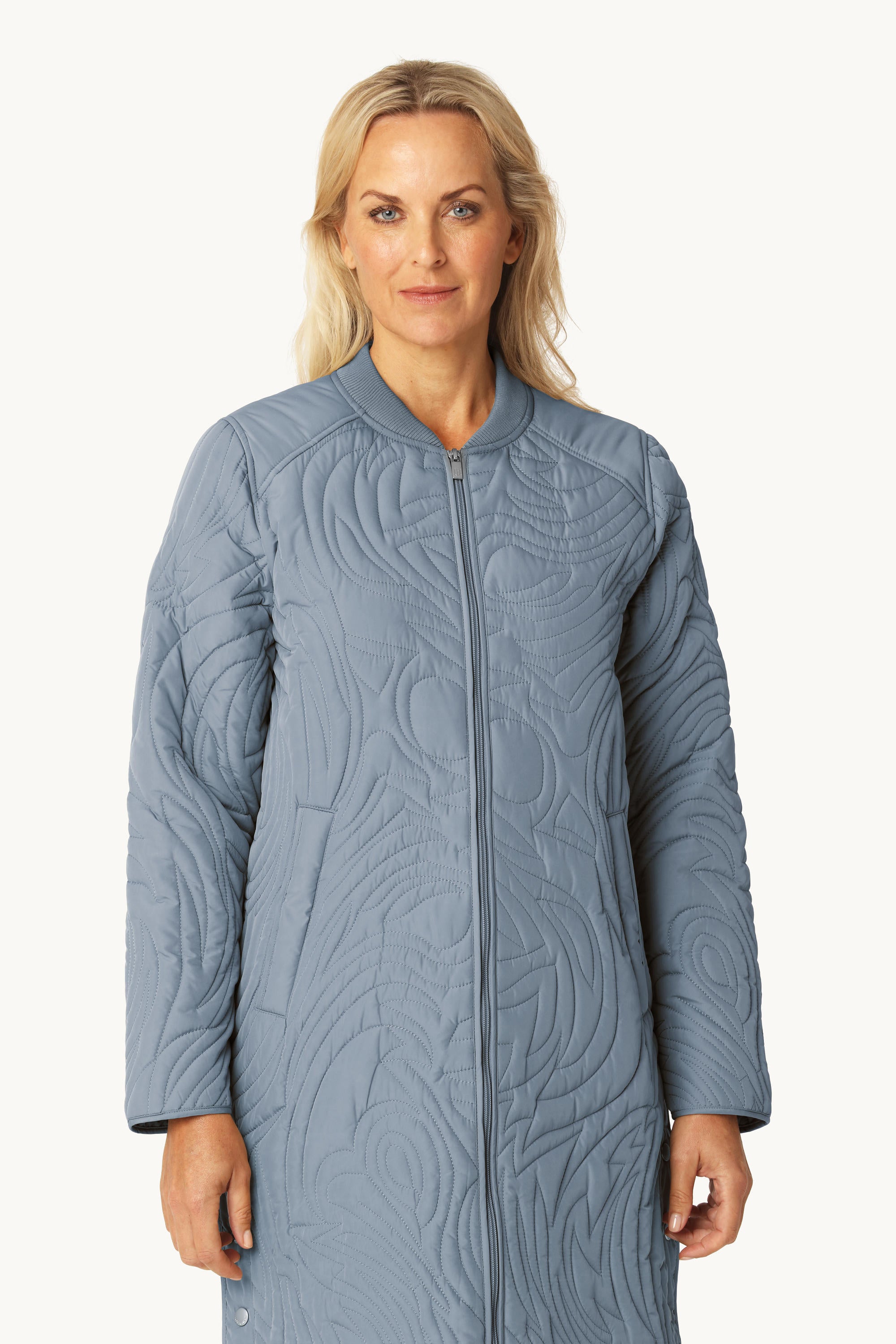 Chaqueta Acolchada - Grey Blue