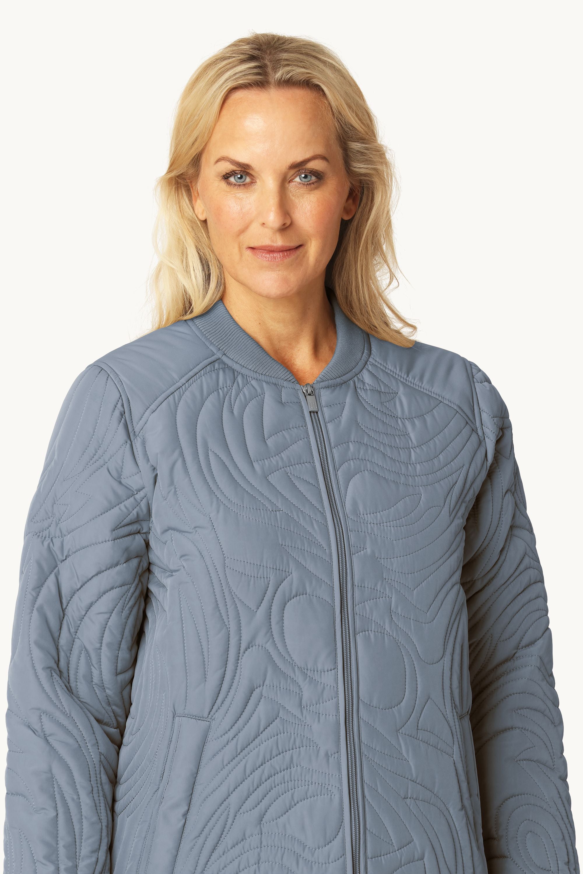Chaqueta Acolchada - Grey Blue