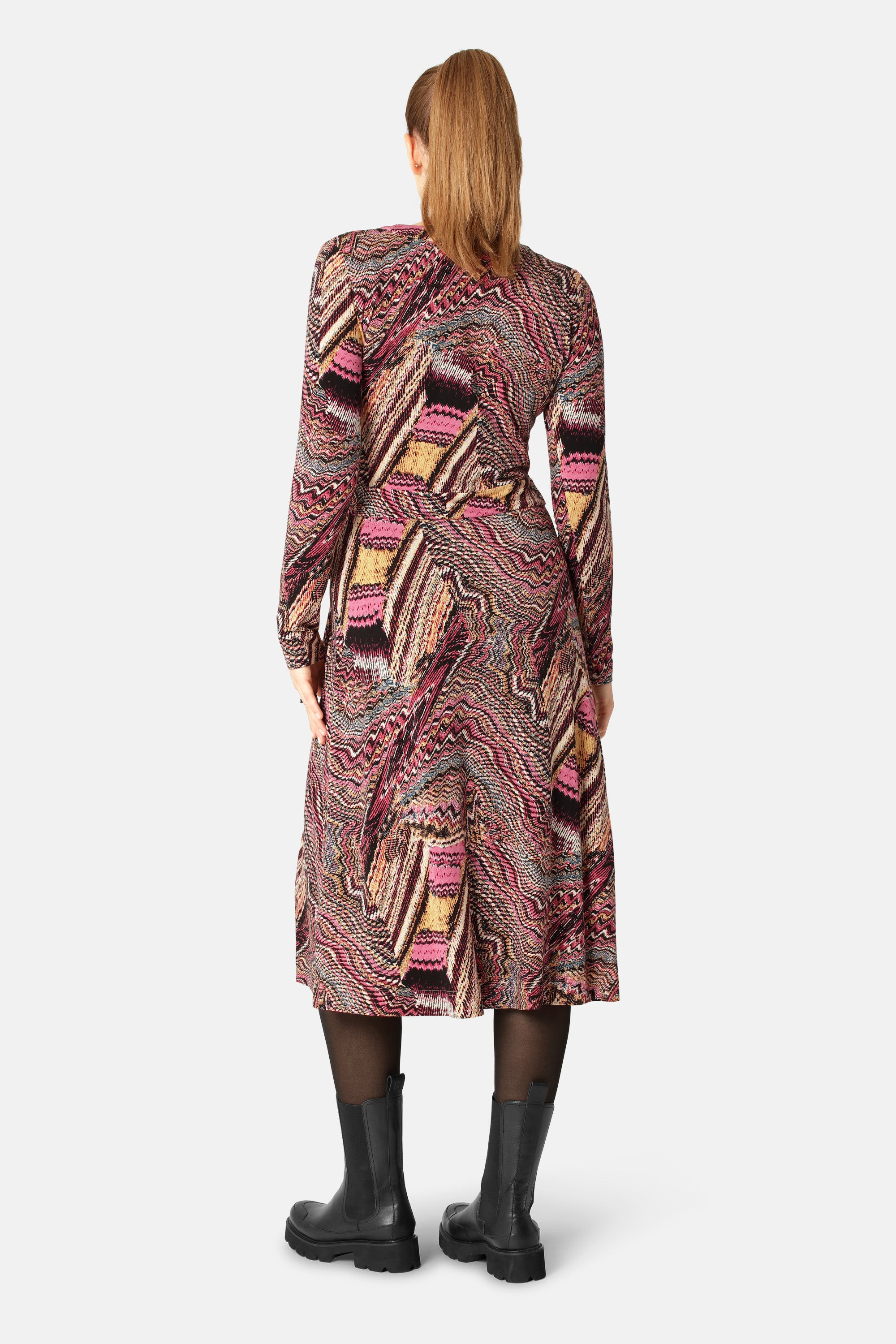 Ilse Jacobsen Hornbæk Womenswear Elisa Seashell Wrap Dress Clothes 908 Rosy Pink