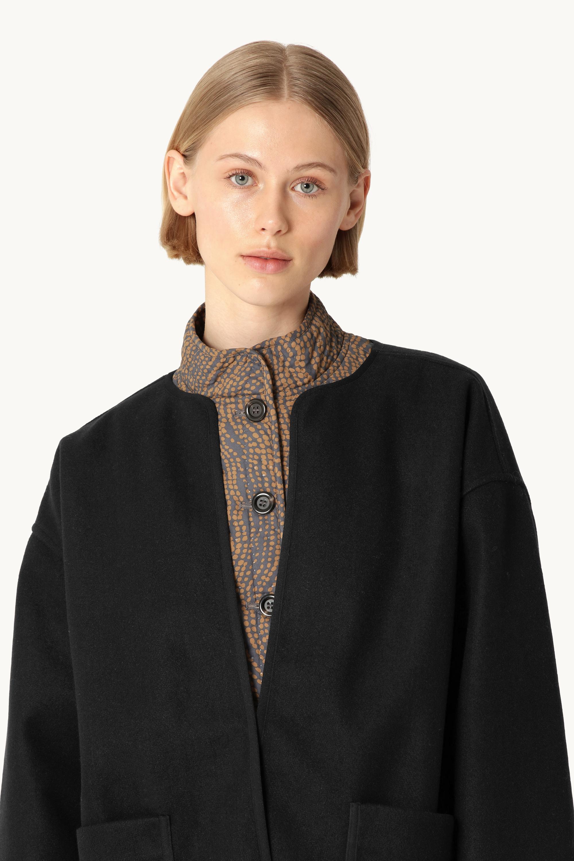 Chaqueta Casual Afieltrada - Black