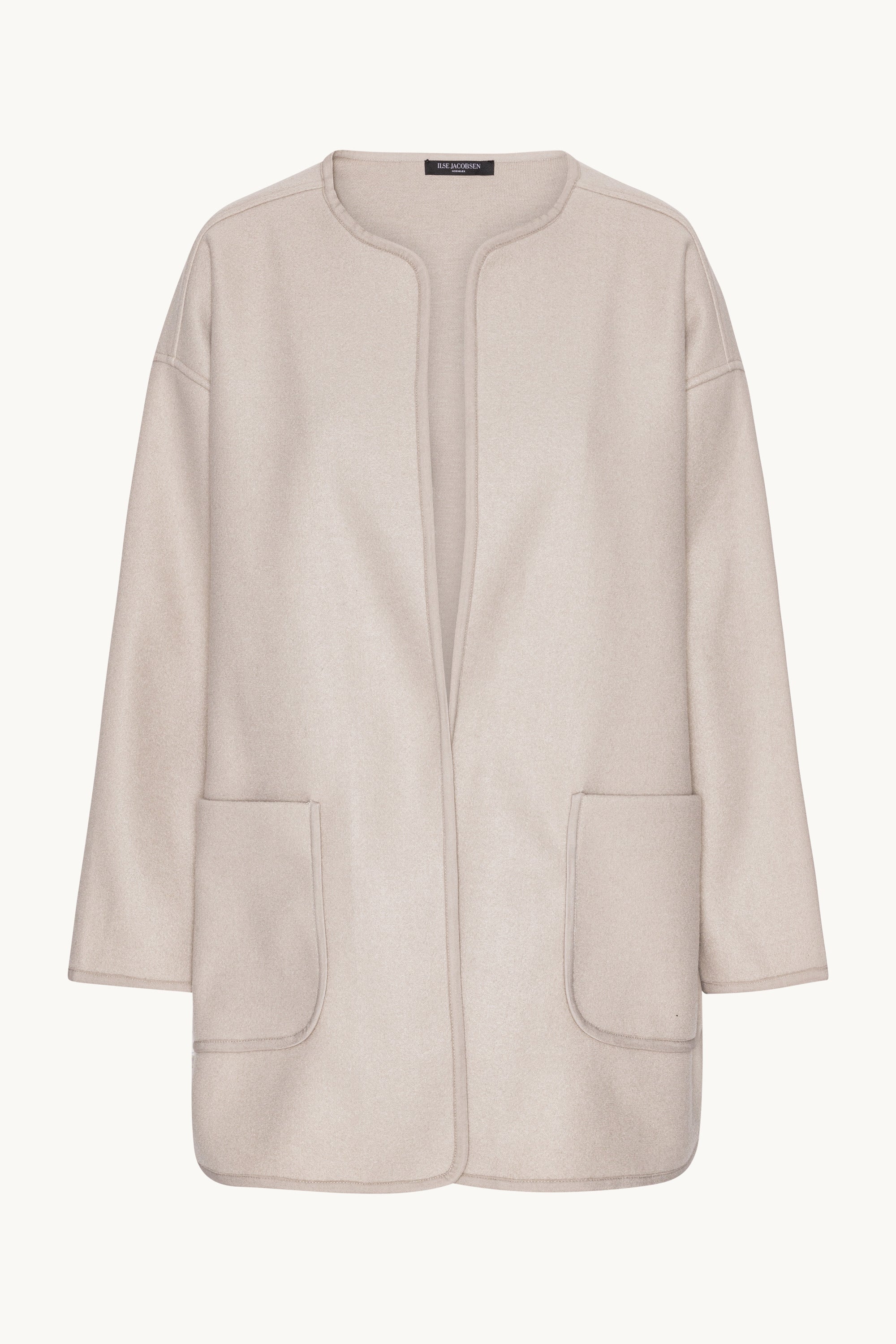 Felted Casual Jacket - White Pepper