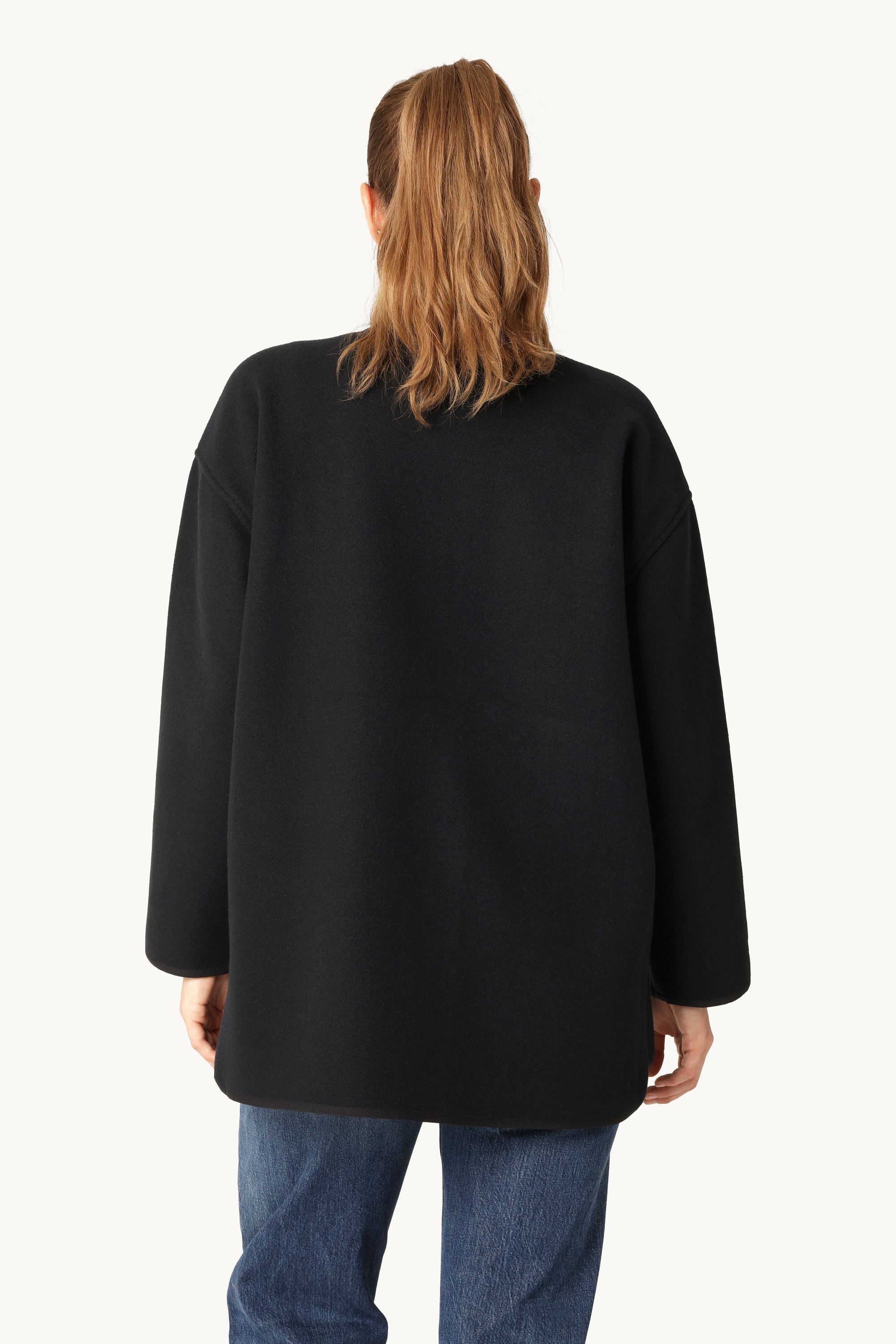 Felted Casual Jacket - Dark Indigo