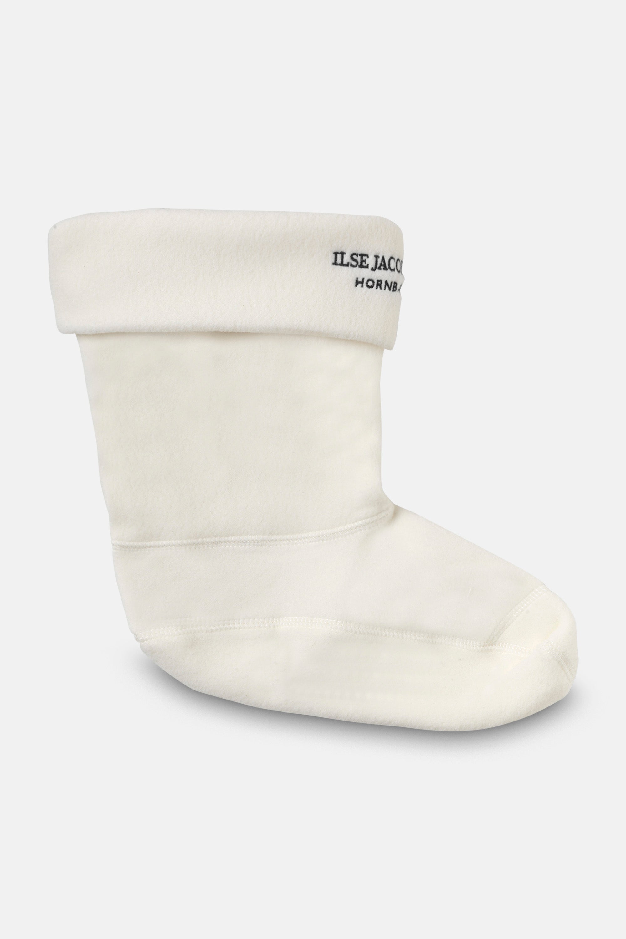 Ilse Jacobsen Hornbæk Footwear Fleece socks for RUB15 Medium Rainboots Scarf 120001 Creme Black
