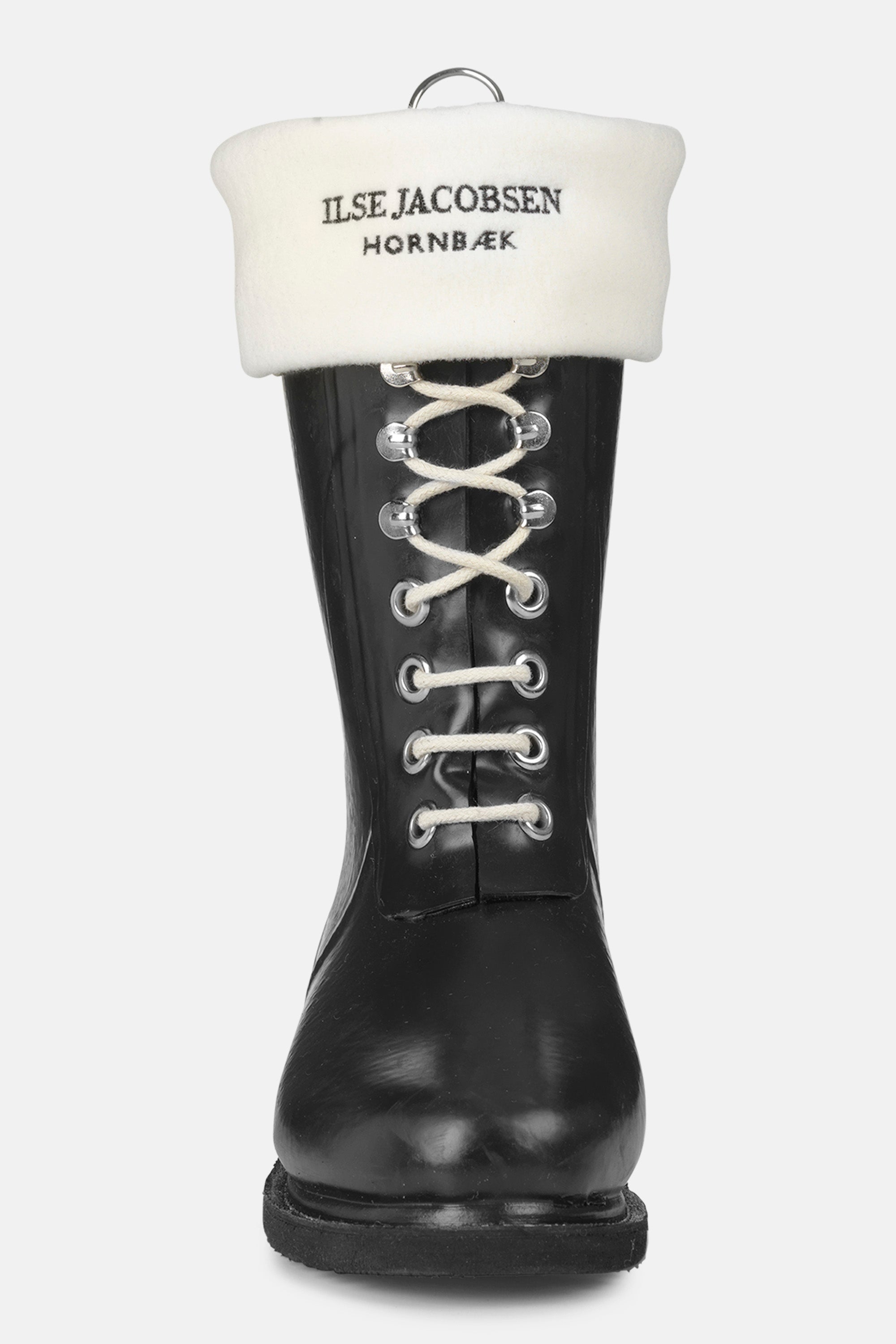 Ilse Jacobsen Hornbæk Footwear Fleece socks for RUB15 Medium Rainboots Scarf 120001 Creme Black