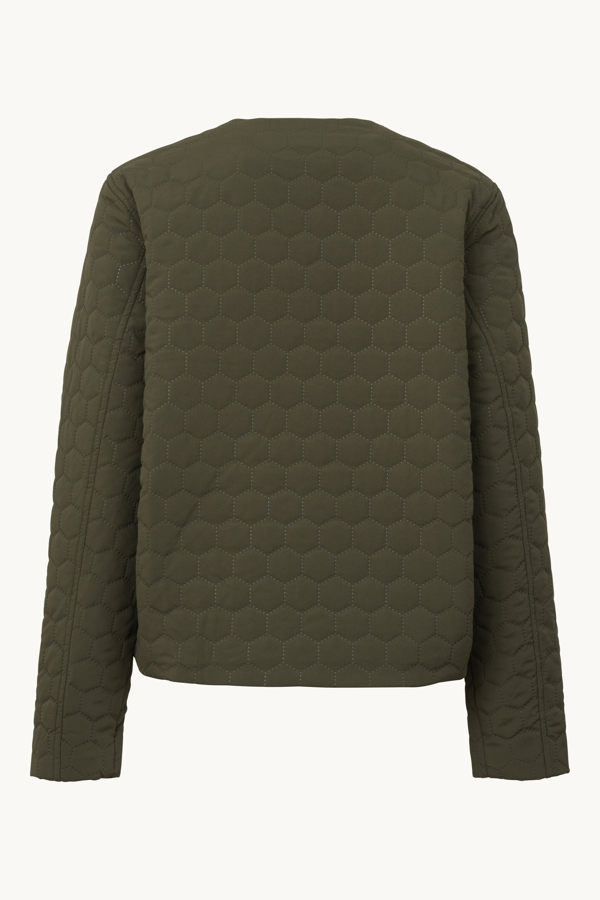 Short Quilted Jacket - Olive Night