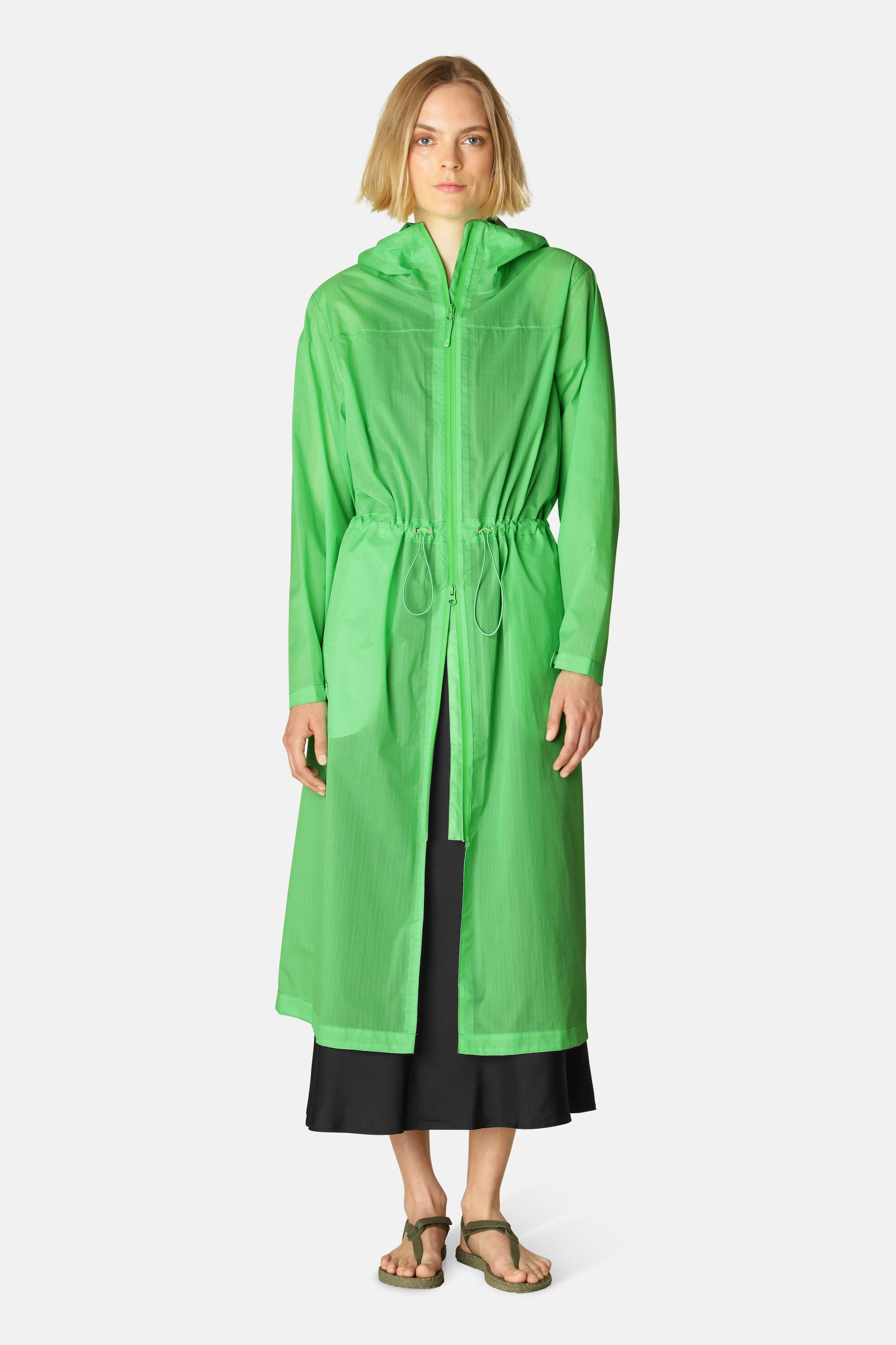 Windbreaker Rain Parka - Bright Green