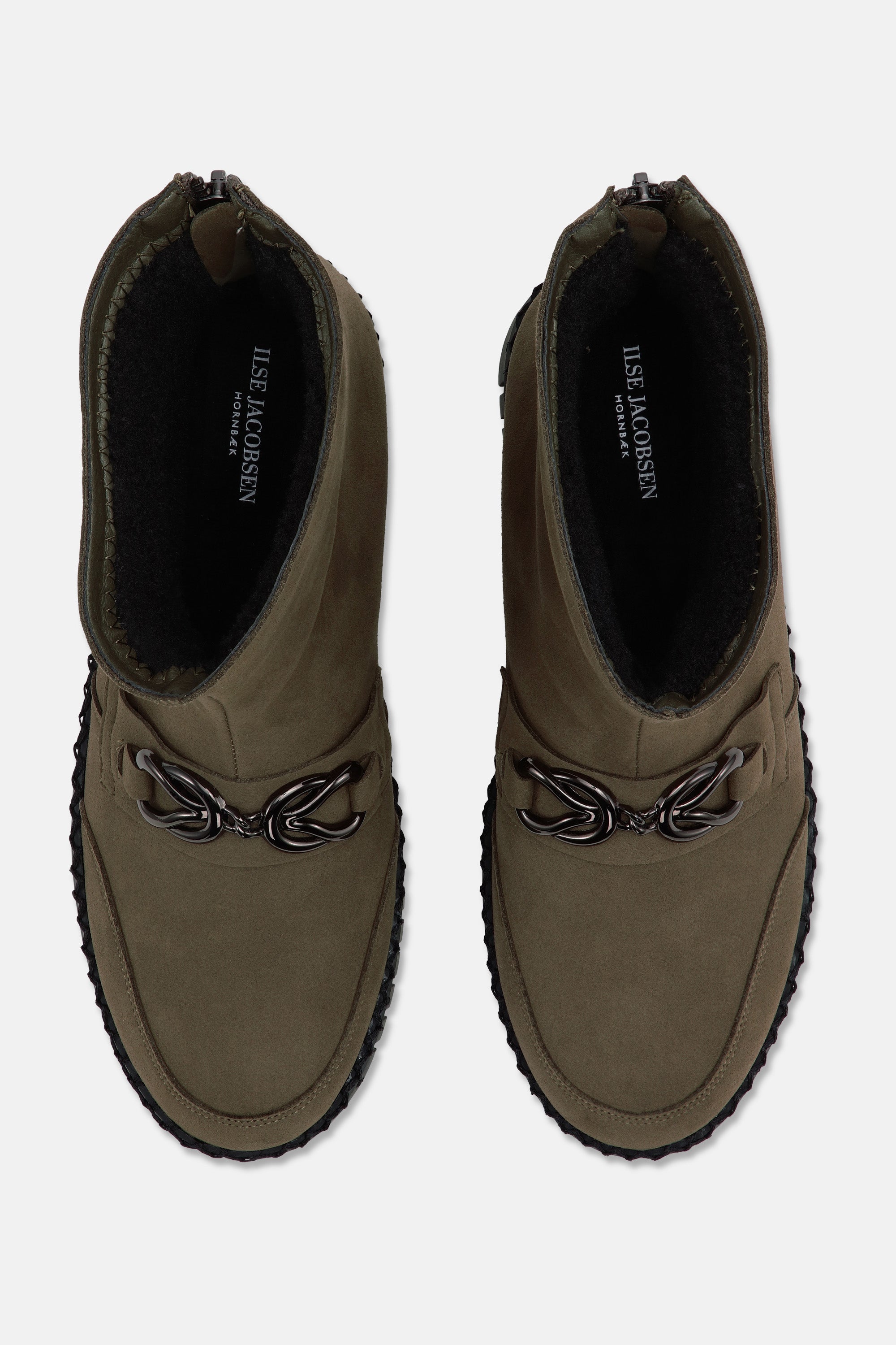 Ilse Jacobsen Hornbæk Footwear Long Chelsea Boots Boots 465001 Deep Olive Black