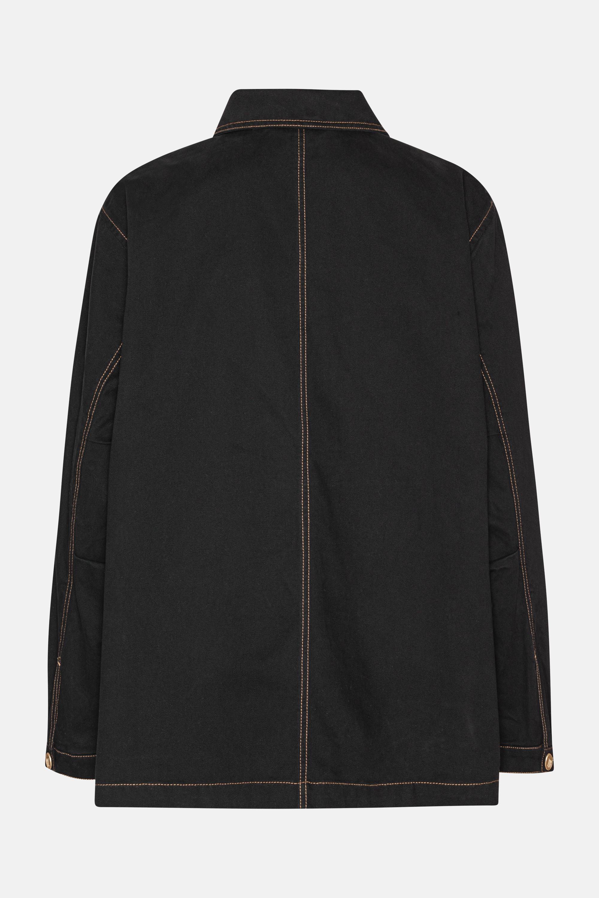 Short Overshirt Jacket - Black
